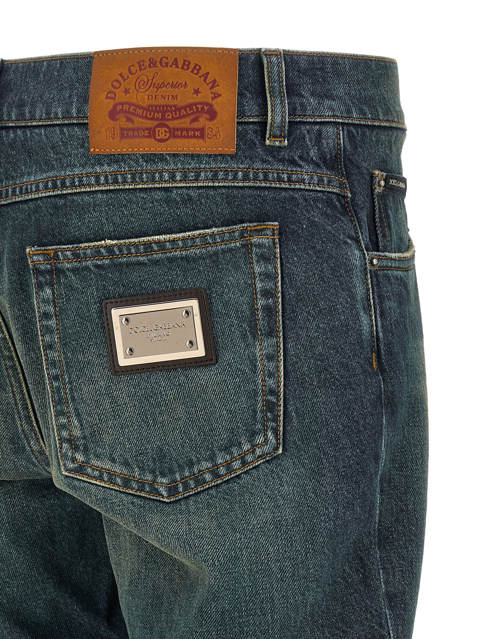 Dolce & Gabbana Logo Tag Jeans – 100% cotton - view 4