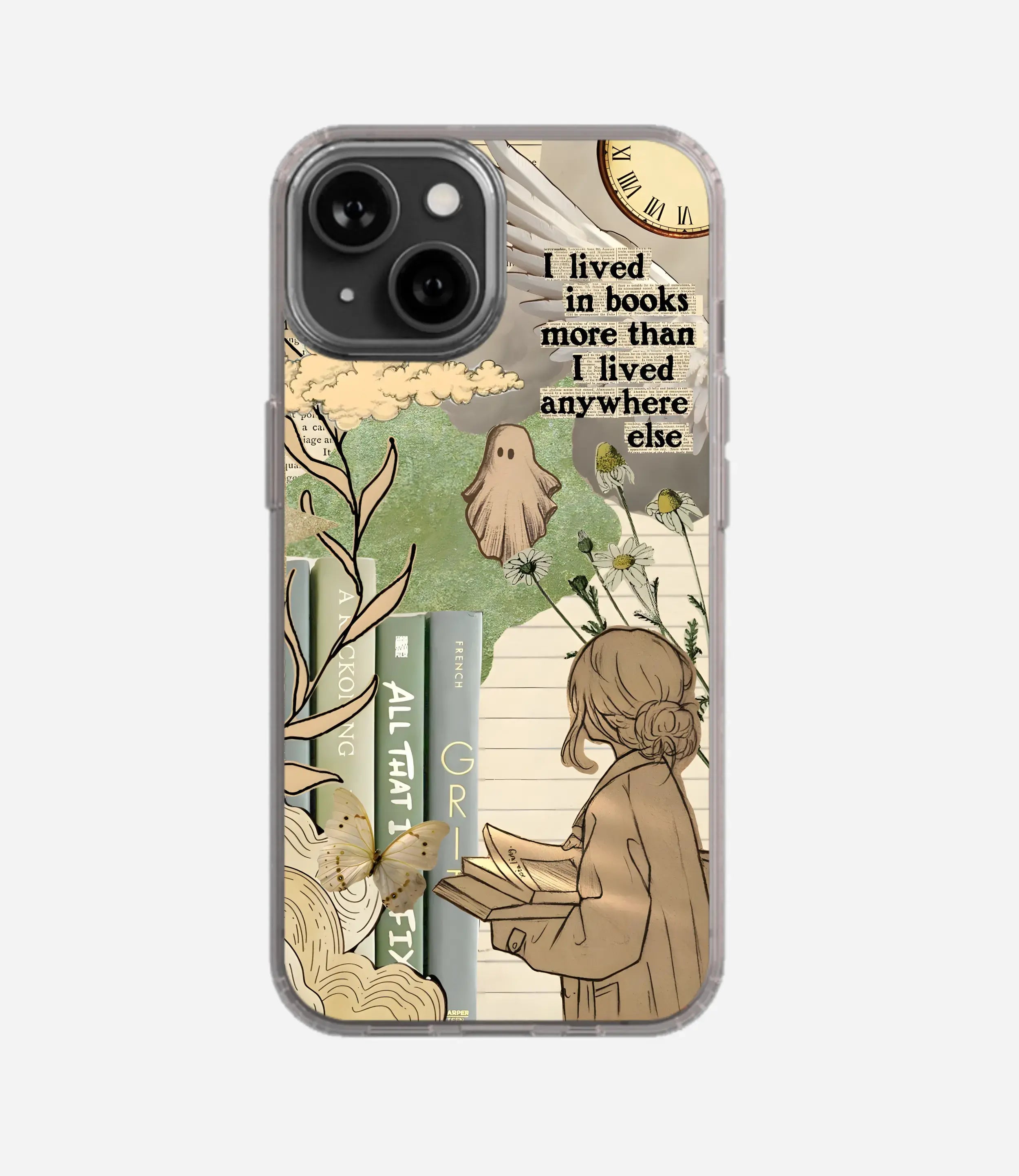 The Case Company Live In Books Silicone Case