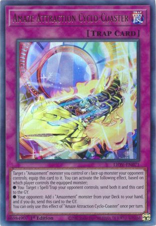 Yu-Gi-Oh! Amaze Attraction Cyclo-Coaster - LIOV-EN071 - Ultra Rare - 1st Edition