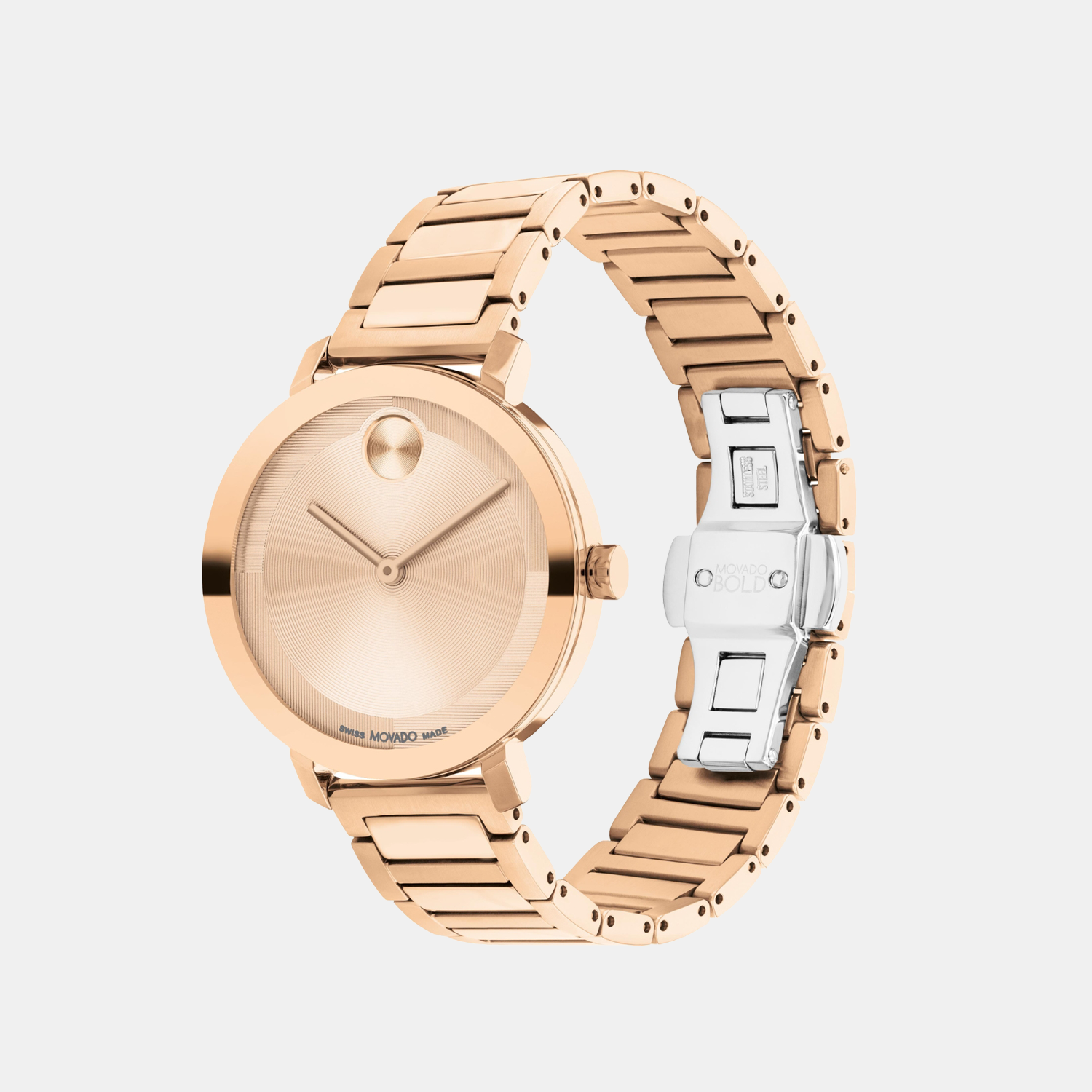 Movado Bold Women Quartz Rose Gold Dial Analog Stainless Steel Watch 3601142 - view 2