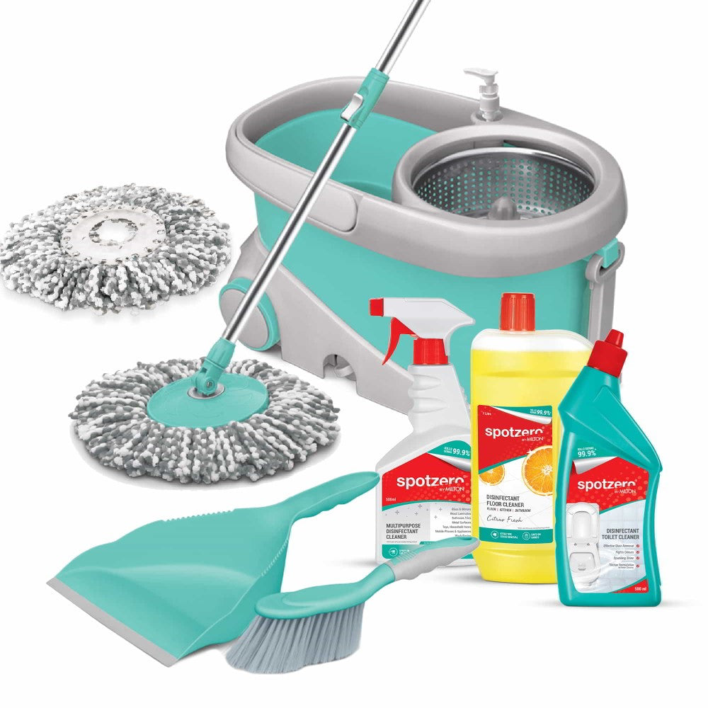 Prime Mop Cleaning Kit (Spotzero by Milton) – Aqua Green
