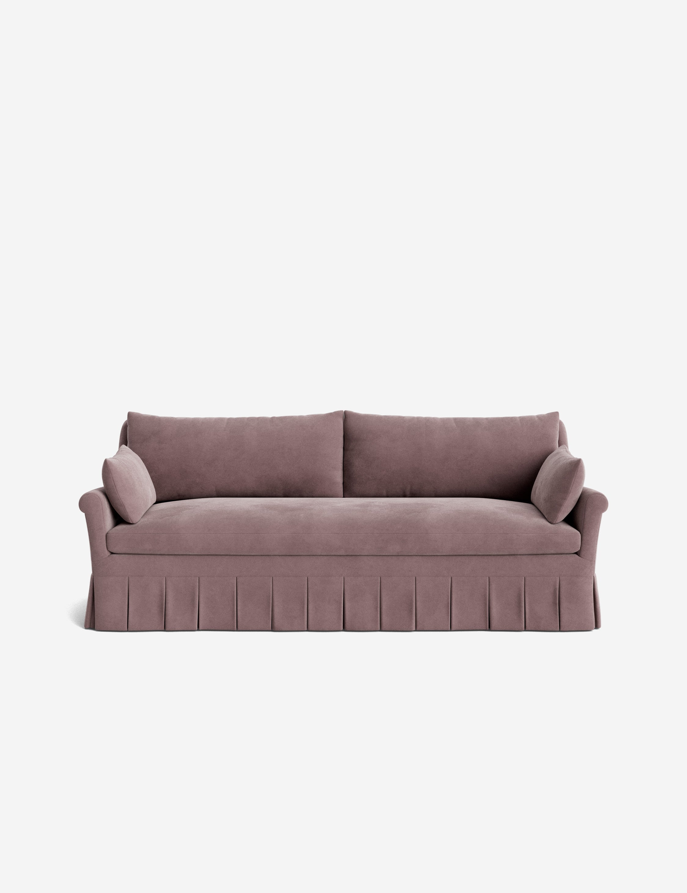Lulu and Georgia Portola Rolled Arm Pleated Sofa - view 53