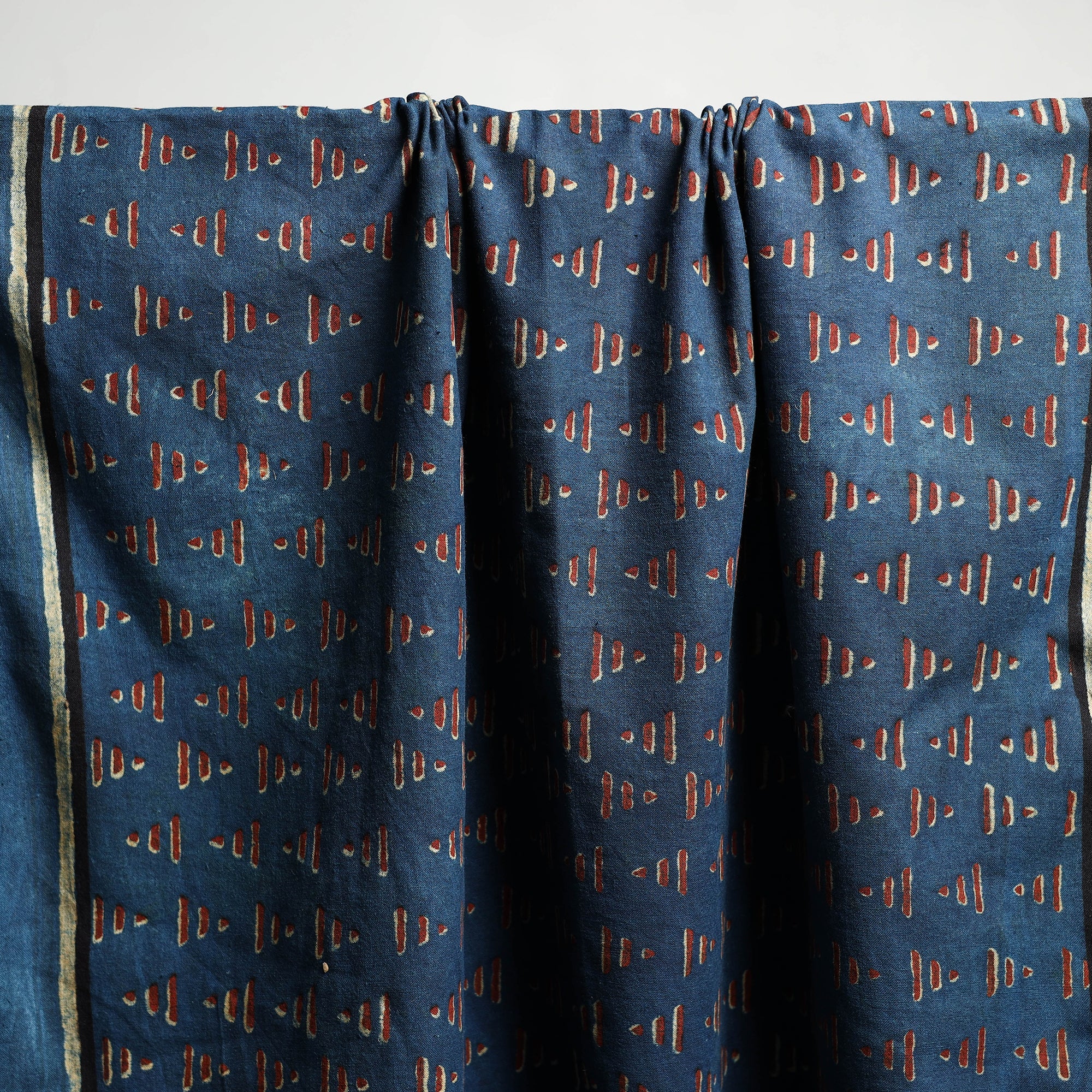 HAVELI CHRONICLES Blue - Akola Block Print Pure Handloom Cotton Towel 22 - view 3