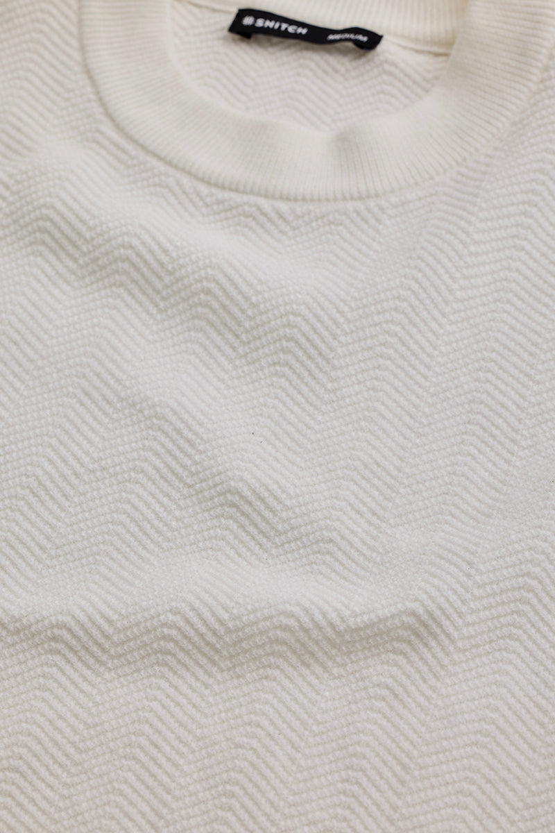 SNITCH White Knitted Sweater - view 2