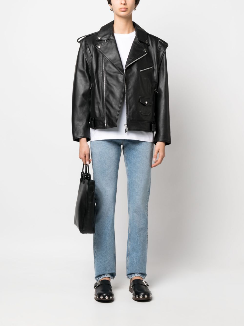 Armarium Leather biker jacket – leather 100% - view 5