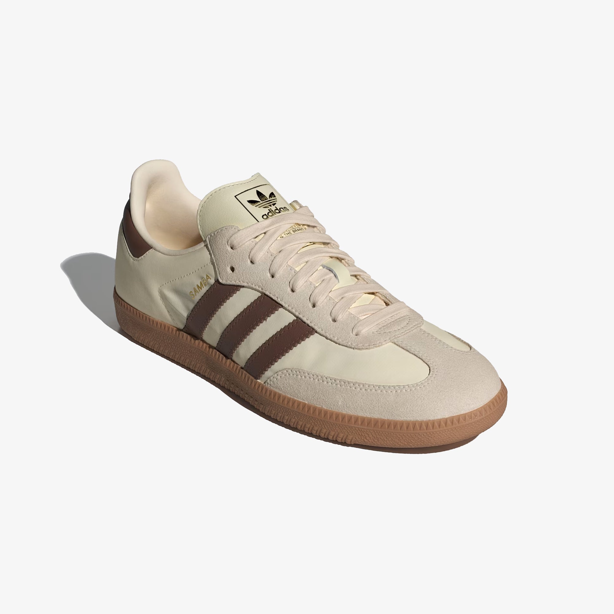 Adidas Originals | Samba Og Shoes { Cream White / Preloved Brown / Wonder White - view 4