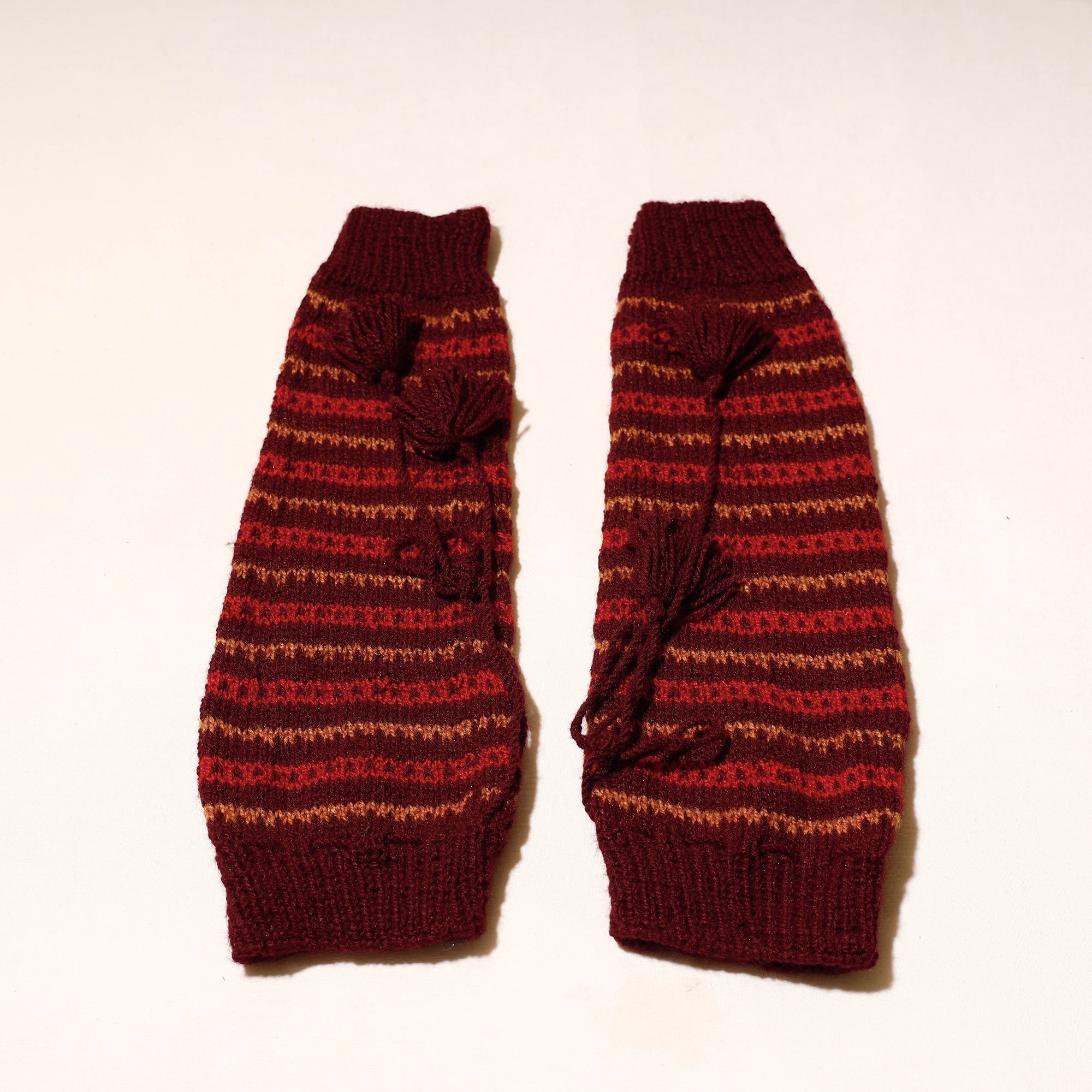 KILMORA Brown - Kumaun Hand Knitted Woolen Leg Warmer