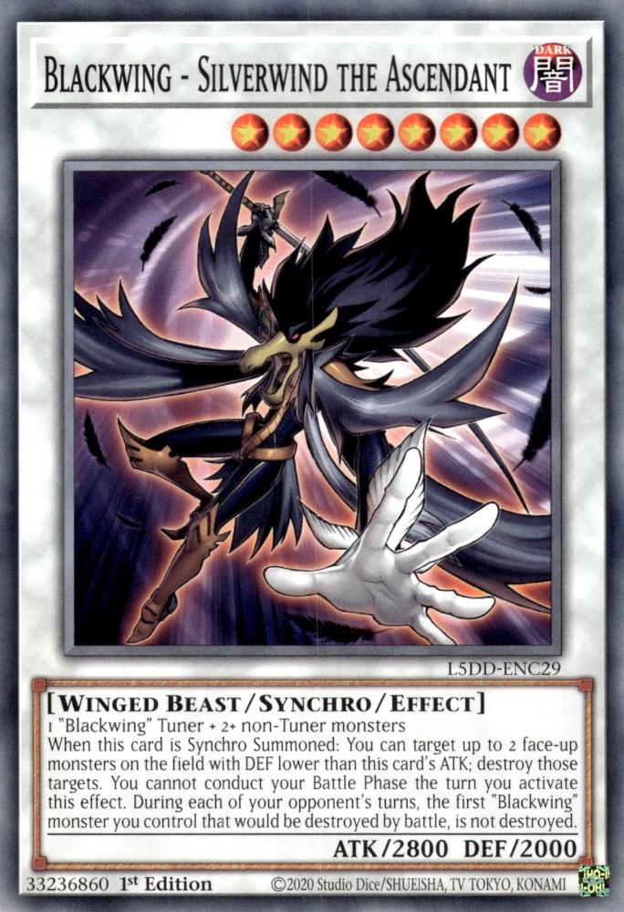Yu-Gi-Oh! Blackwing - Silverwind the Ascendant - L5DD-ENC29 - Common - 1st Edition