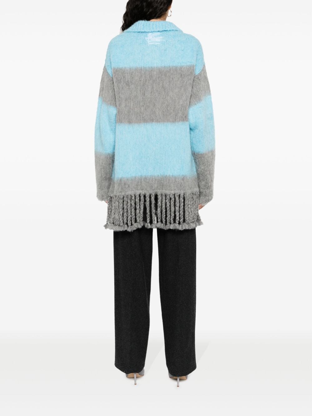 Etro Fringed-edge sweater minidress - view 4