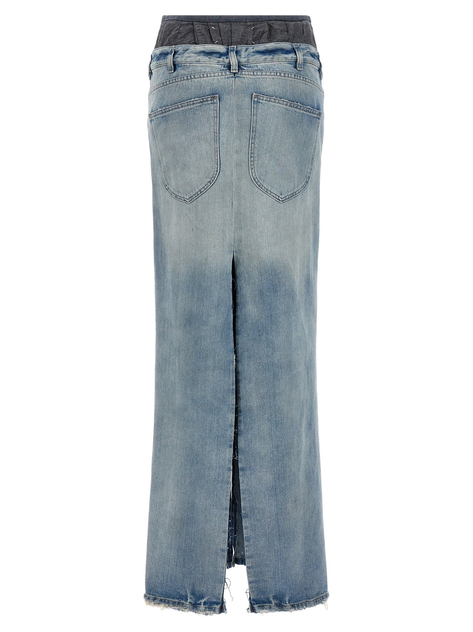 Maison Margiela Slits Denim Skirt – 100% cotton - view 2