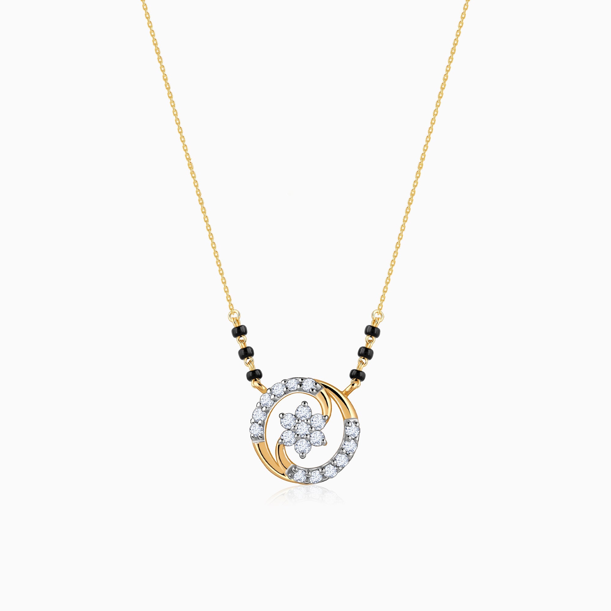 GIVA Jewellery Gold Sanya Diamond Mangalsutra