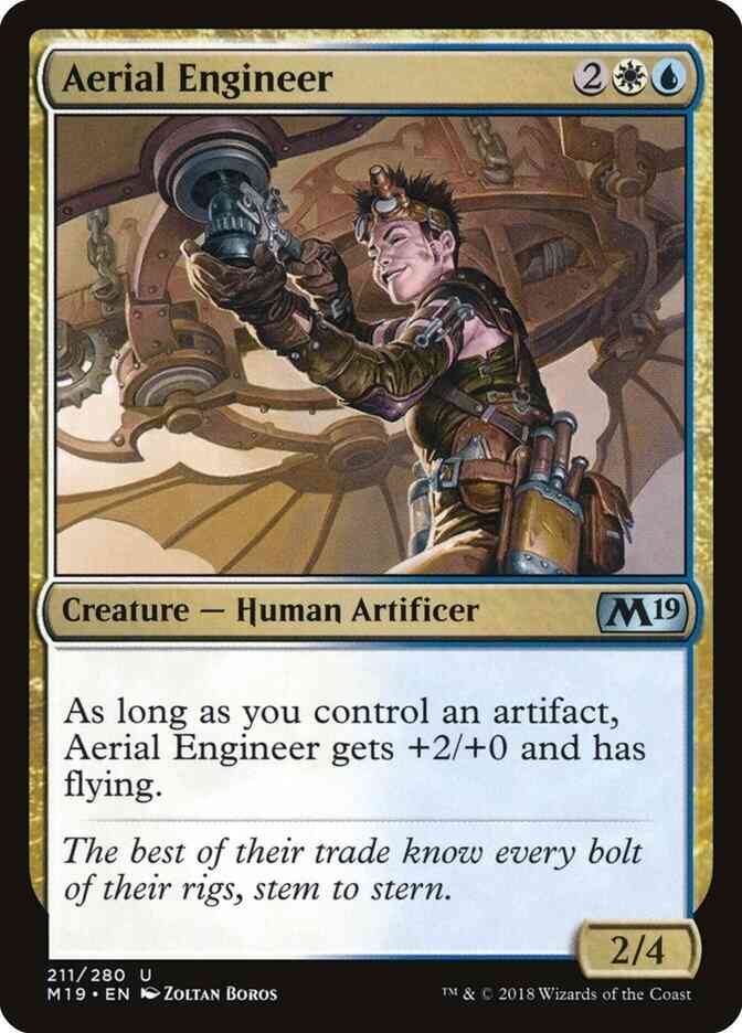 Aerial engineer 211 – Magic Aerial Engineer [211] [Core Set 2019] [Non-Foil]