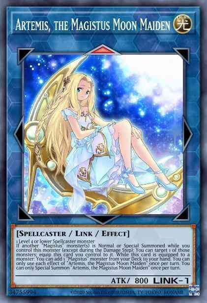 Artemis the magistus – Yu-Gi-Oh! Artemis, the Magistus Moon Maiden - GEIM-EN008 - Ultra Rare - 1st Edition