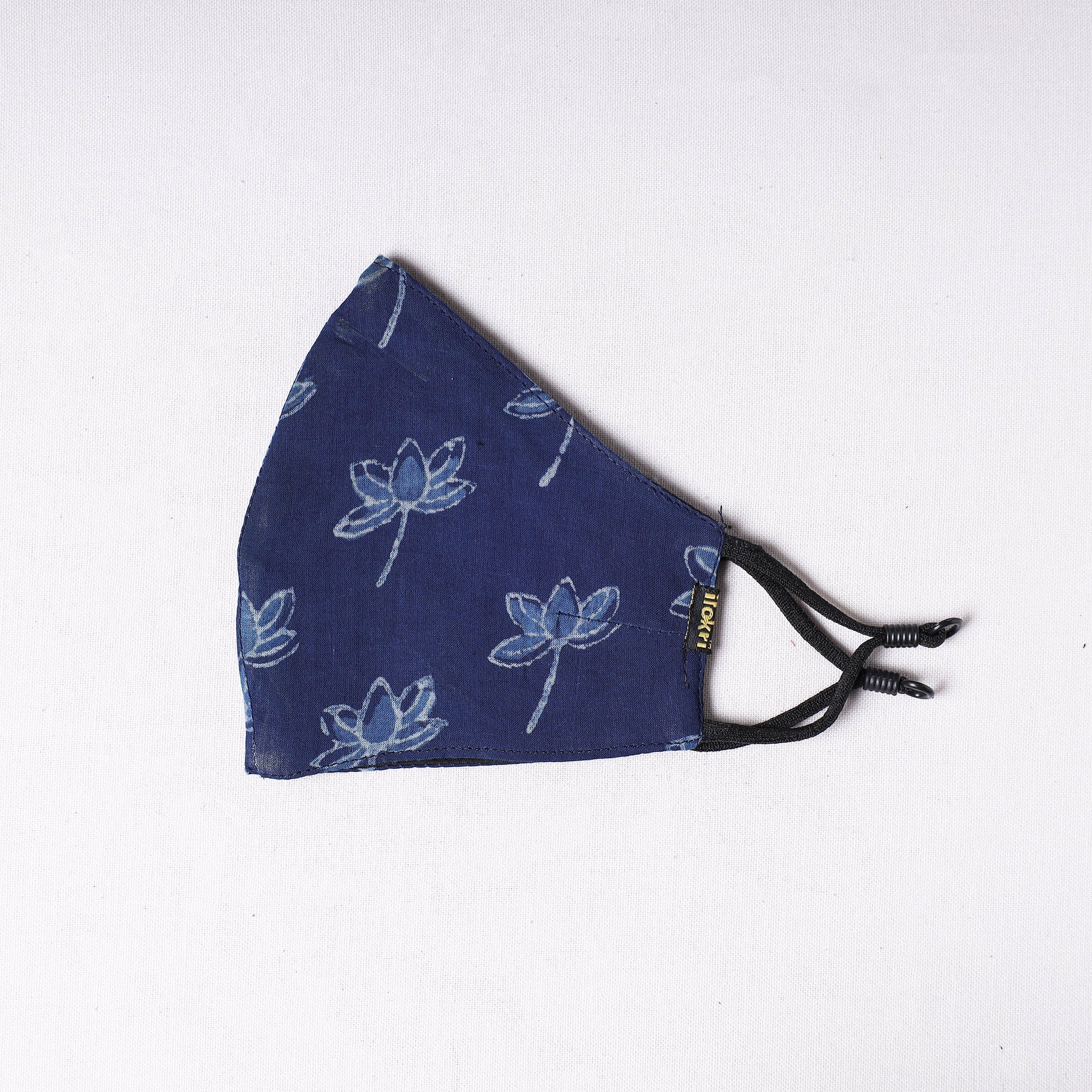 JALPARI Bagru Block Printed Cotton 3 Layer Snug Fit Face Cover