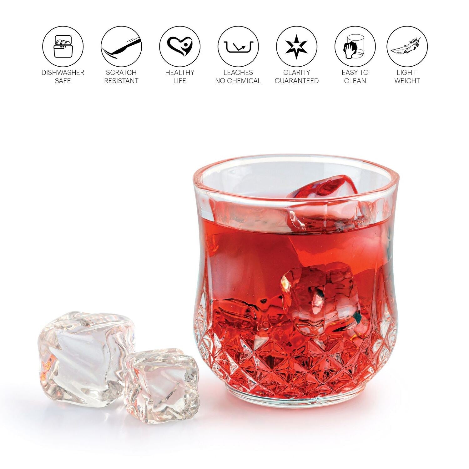 Cello Amore Glass Tumblers, Set of 6 – Clear - view 9