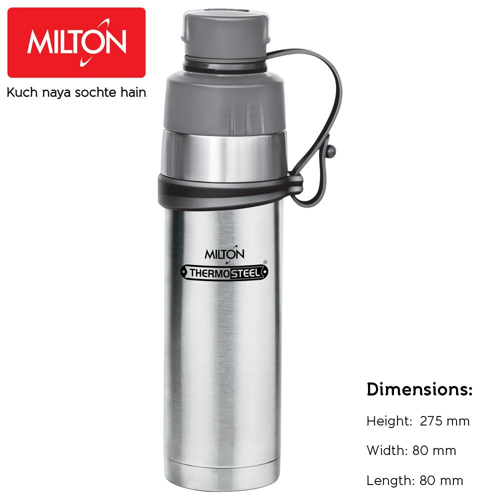 Gist Thermosteel Water Bottle (Milton) – Silver - view 2