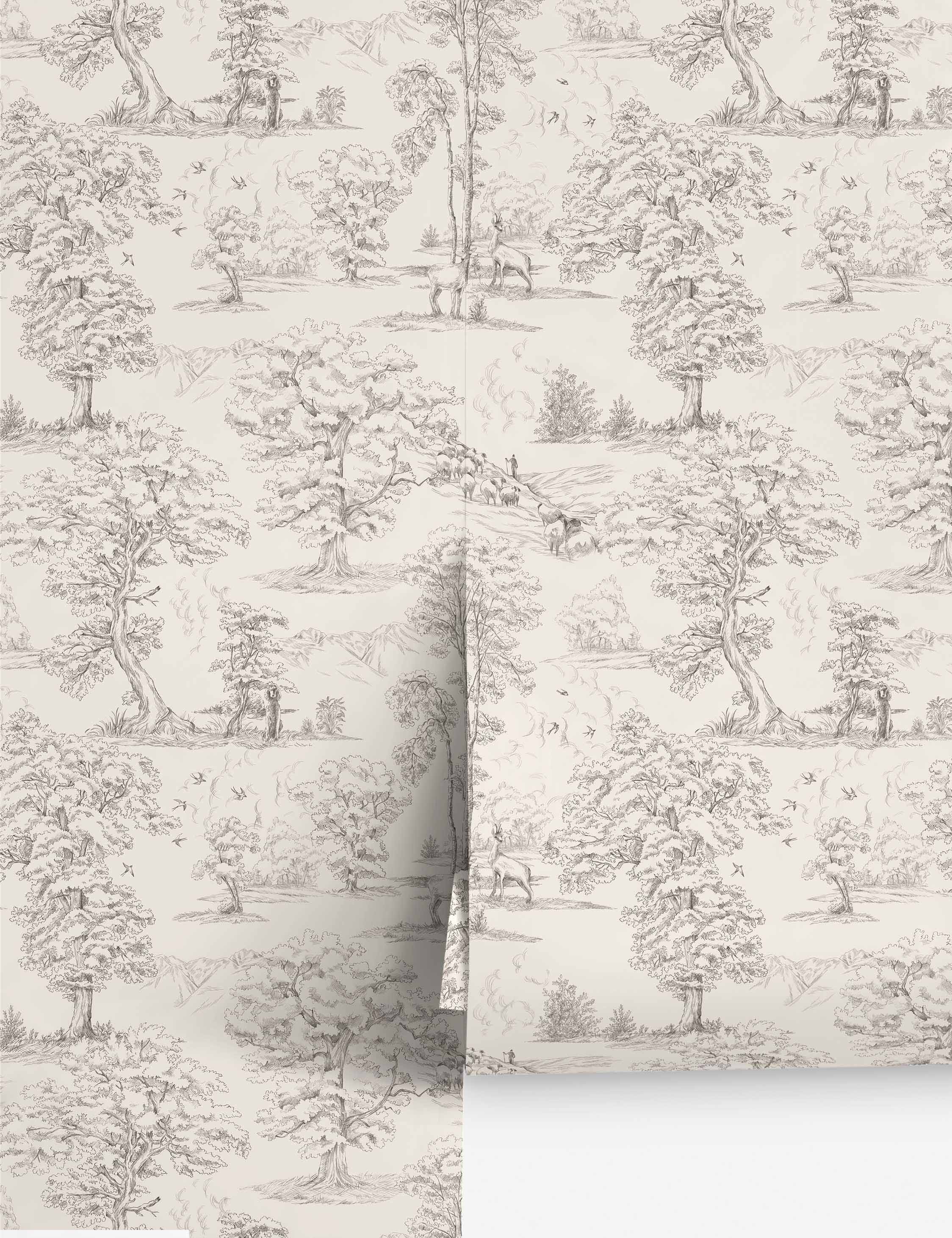 Lulu and Georgia Scalamandre Montfort Wallpaper by Sandberg - view 2