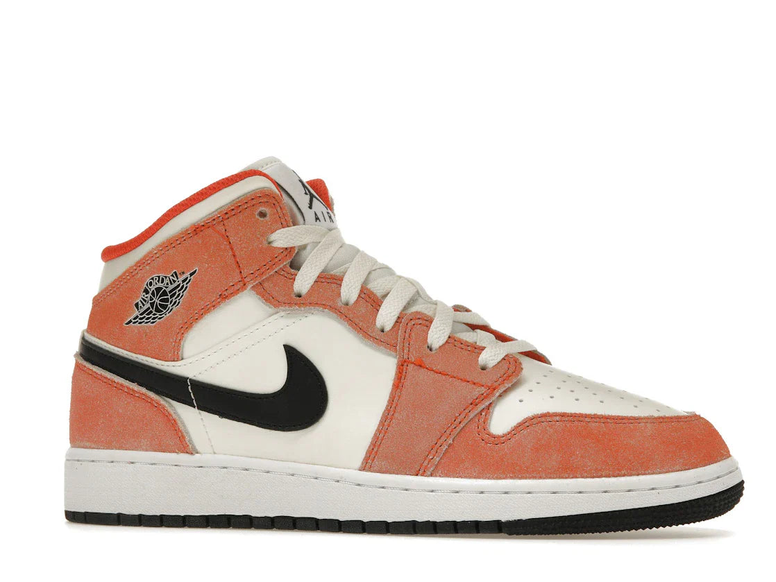 Nike Air Jordan 1 Mid 'Orange Suede' - view 2