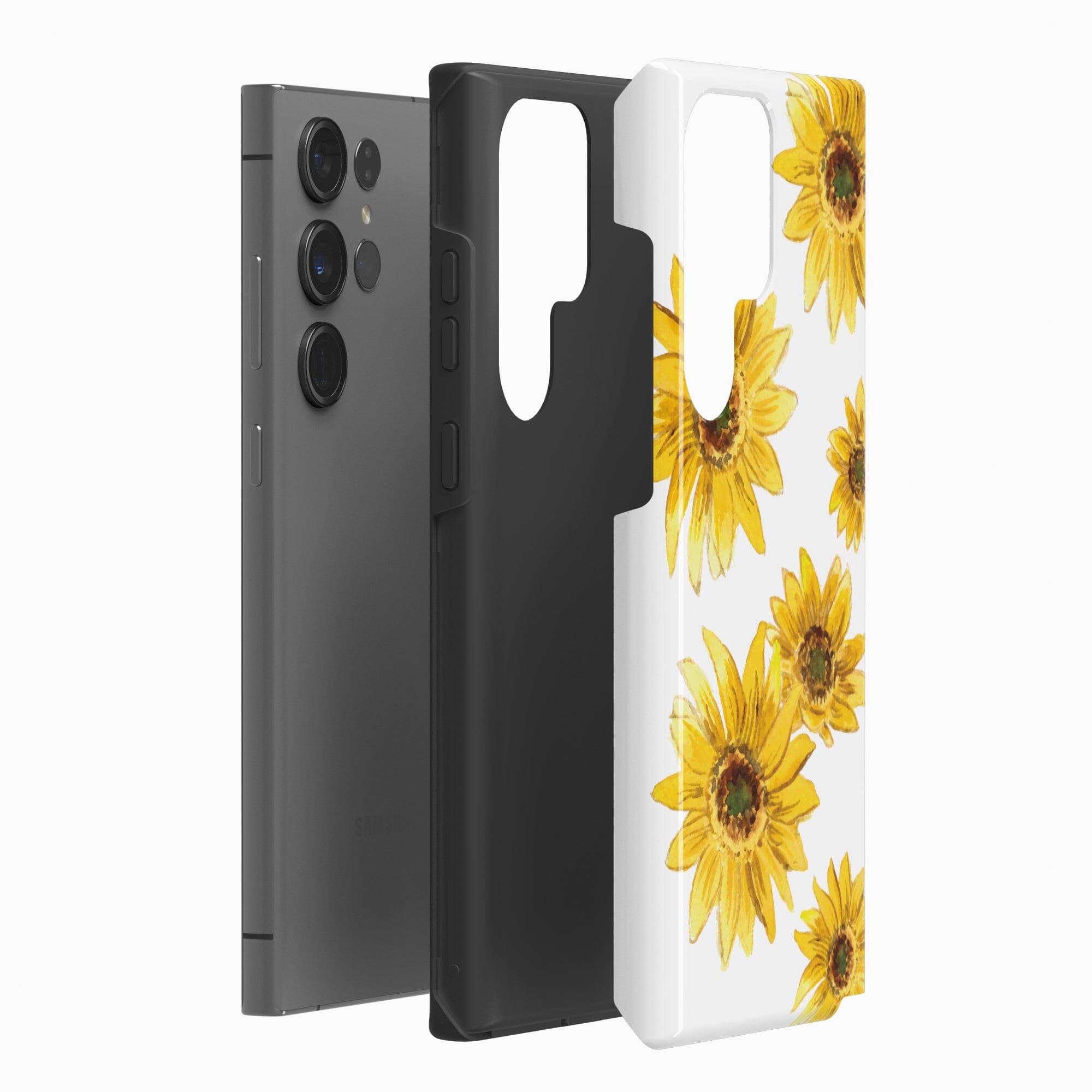 Casetry Golden Garden | Yellow Sunflower Floral Samsung Case - view 6