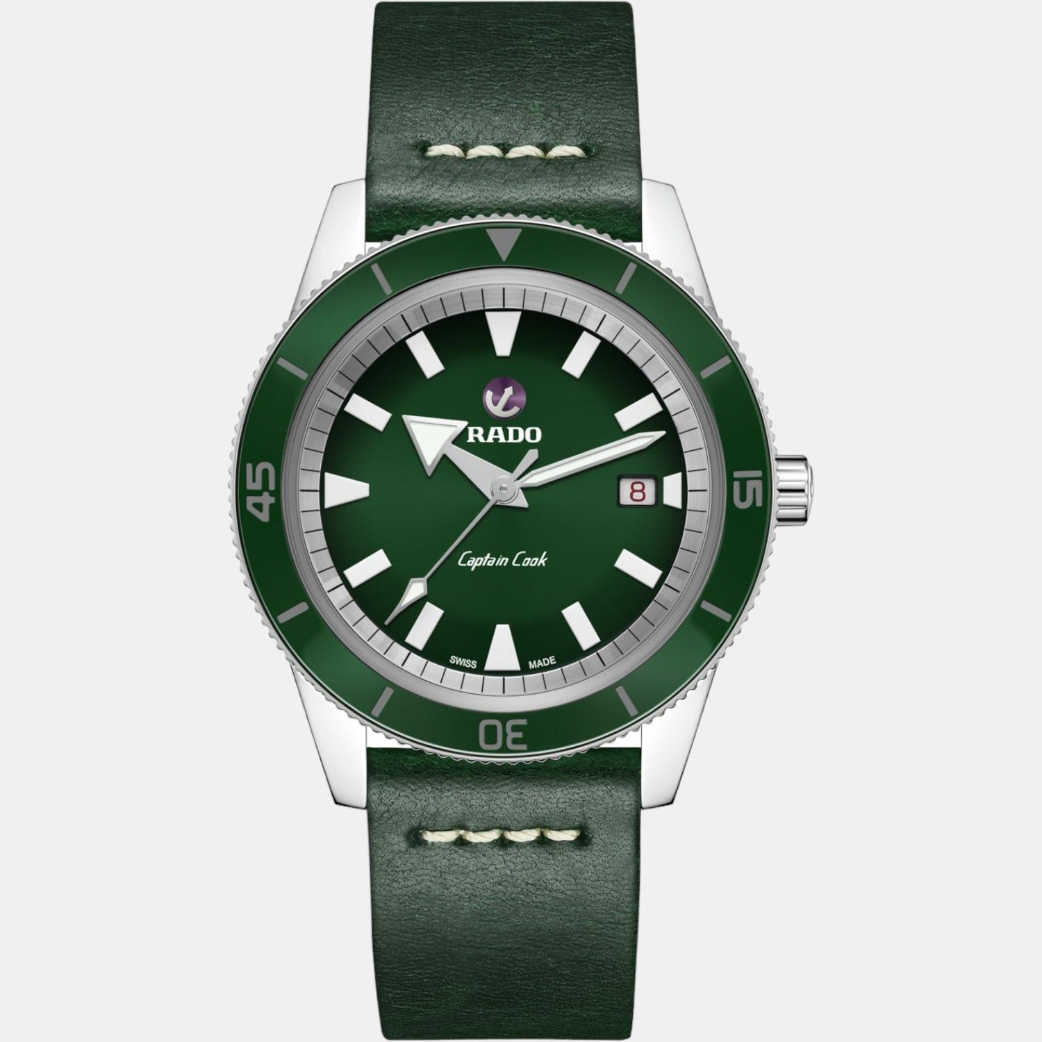 Rado Captain Cook Men Automatic Green Dial Analog Stainless Steel Watch R32505318 - view 2
