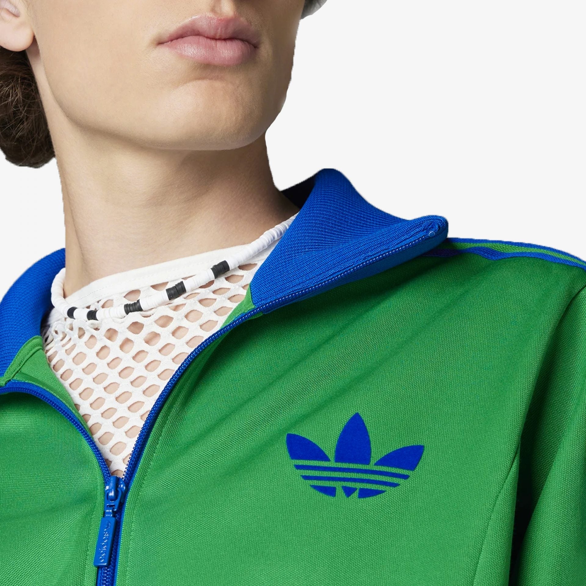 Adidas Originals | ADICOLOR HERITAGE NOW STRIPED TRACK TOP { BLUE/GREEN