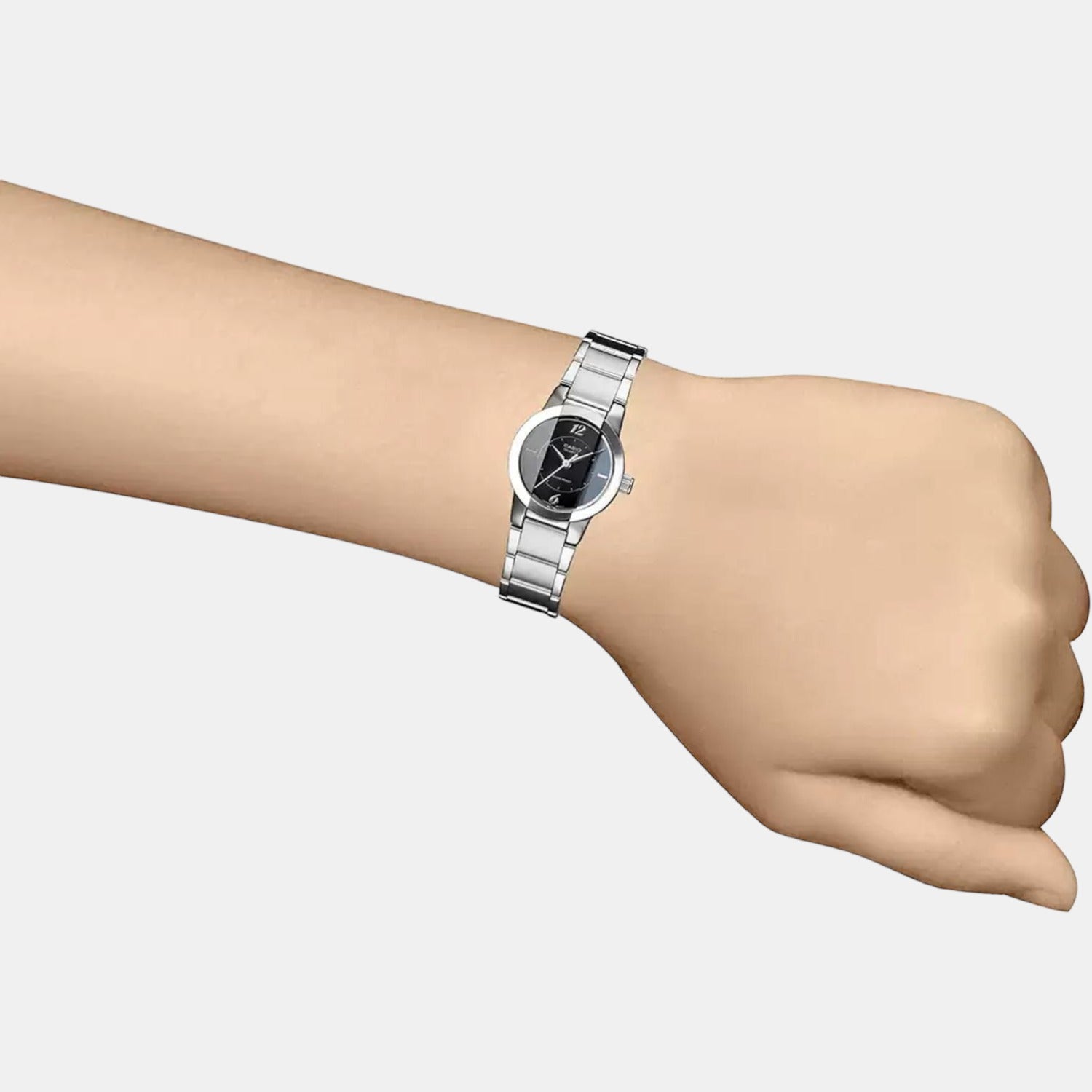 Casio Enticer Women Quartz Black Dial Analog Stainless Steel Watch SH33 - view 5