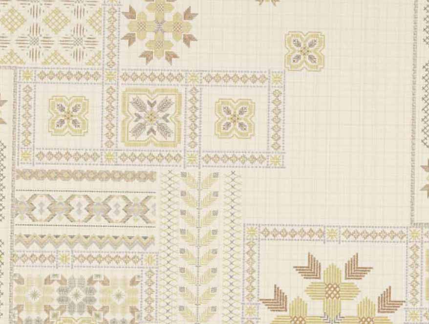 Spaces India Geometric Beige 100% Cotton King Size Bedsheet Rangana Digital - By Spaces - view 7