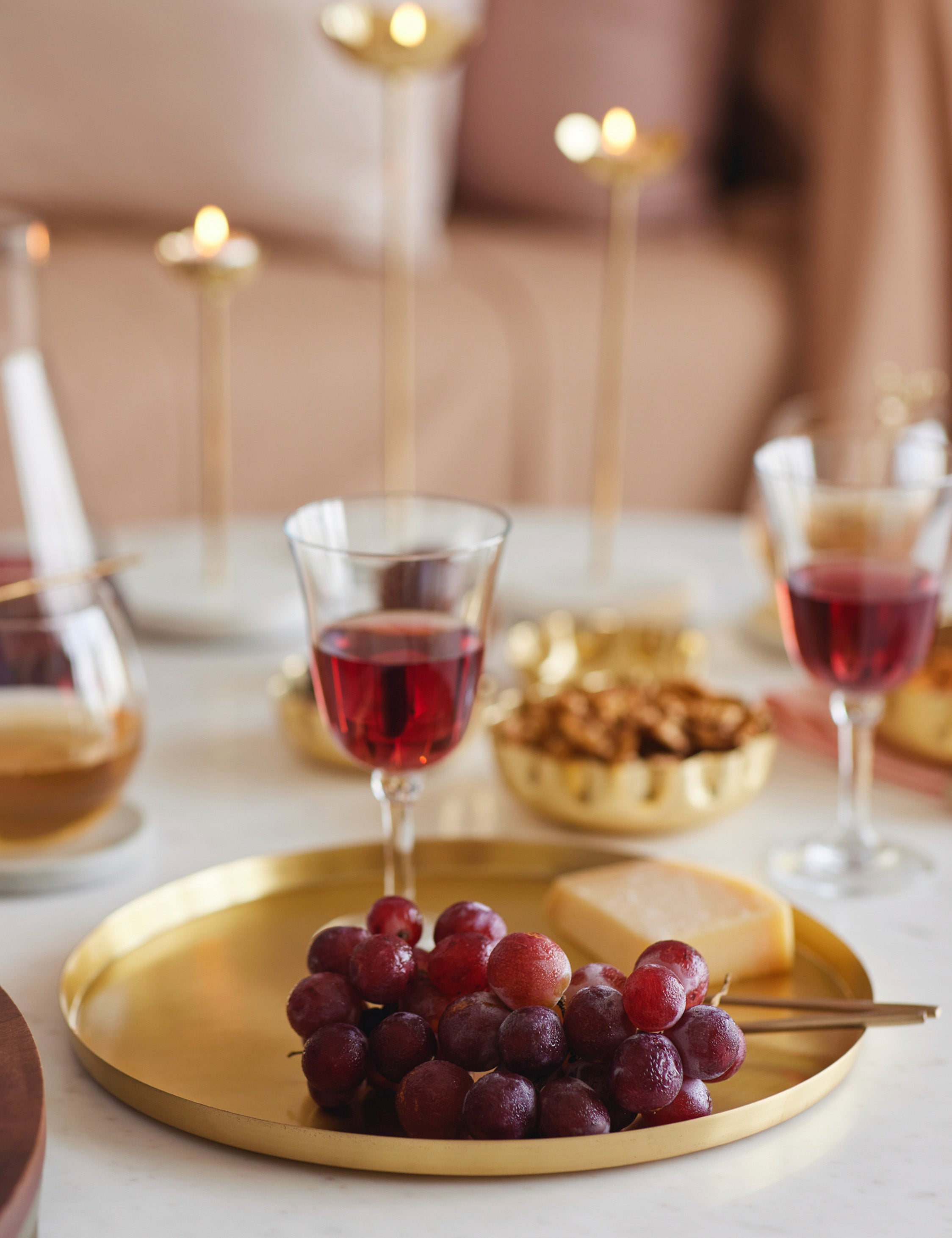 Lulu and Georgia Heirloom Brass Serving Plate by Fleck - view 2
