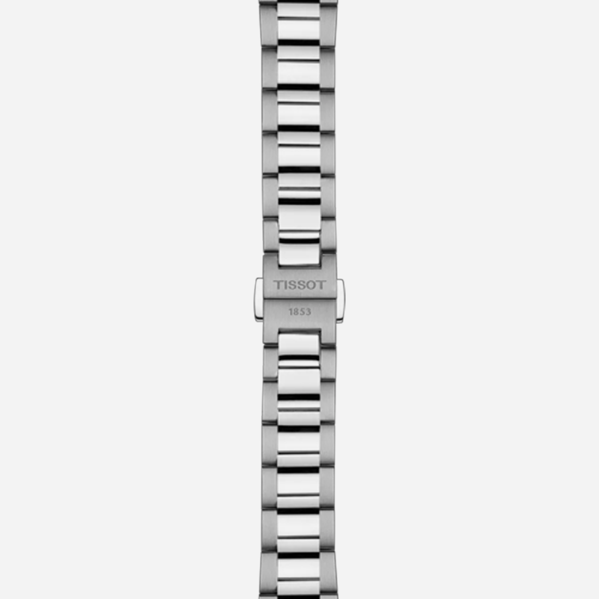 Tissot PR 100 Silver Dial 34mm Grey Bracelet Quartz Watch with Butterfly Clasp - view 3