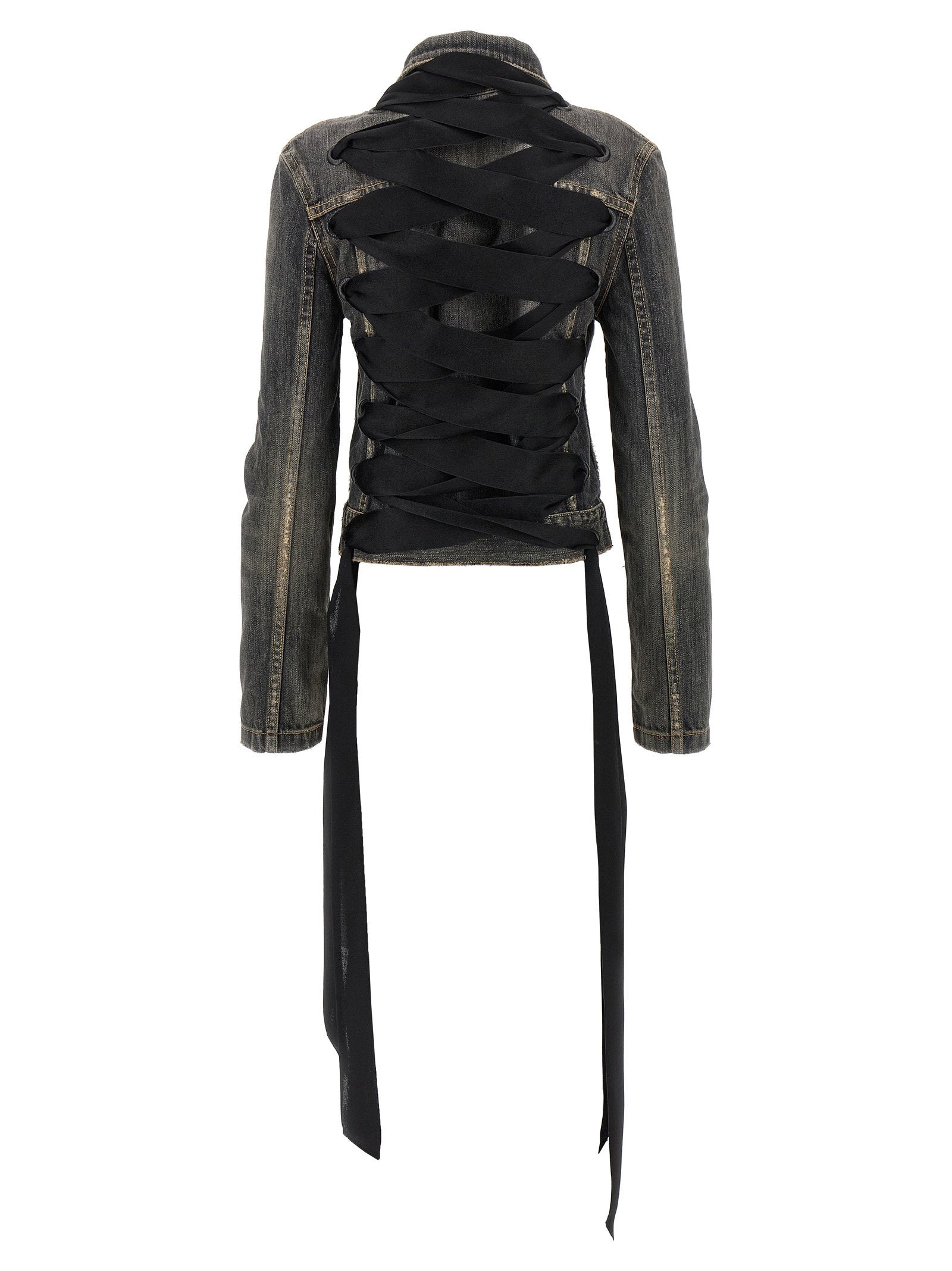 Balenciaga Lace Up Denim Jacket – 100% cotton - view 2