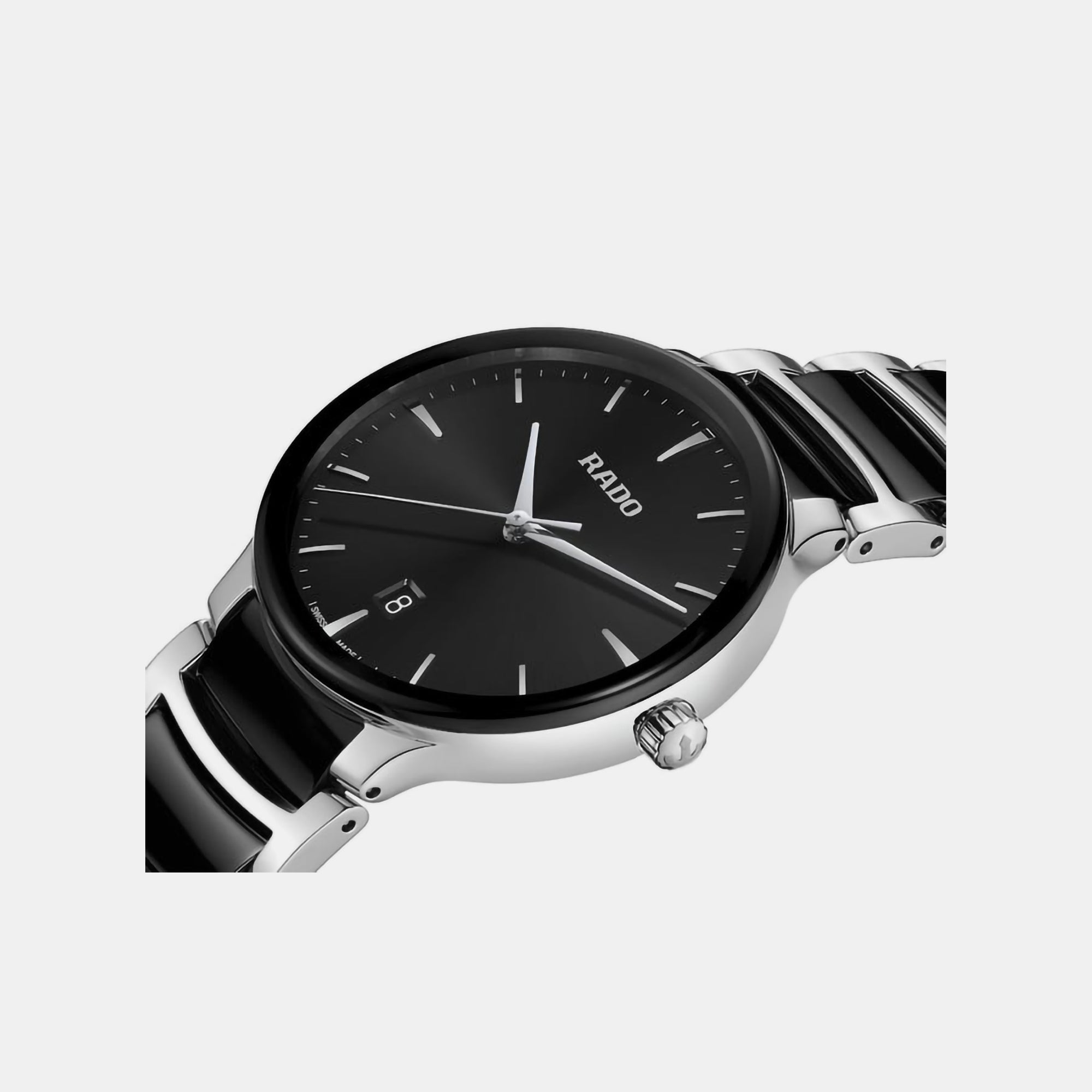 Rado Centrix Unisex Quartz Black Dial Analog Ceramic Watch R30021152 - view 3