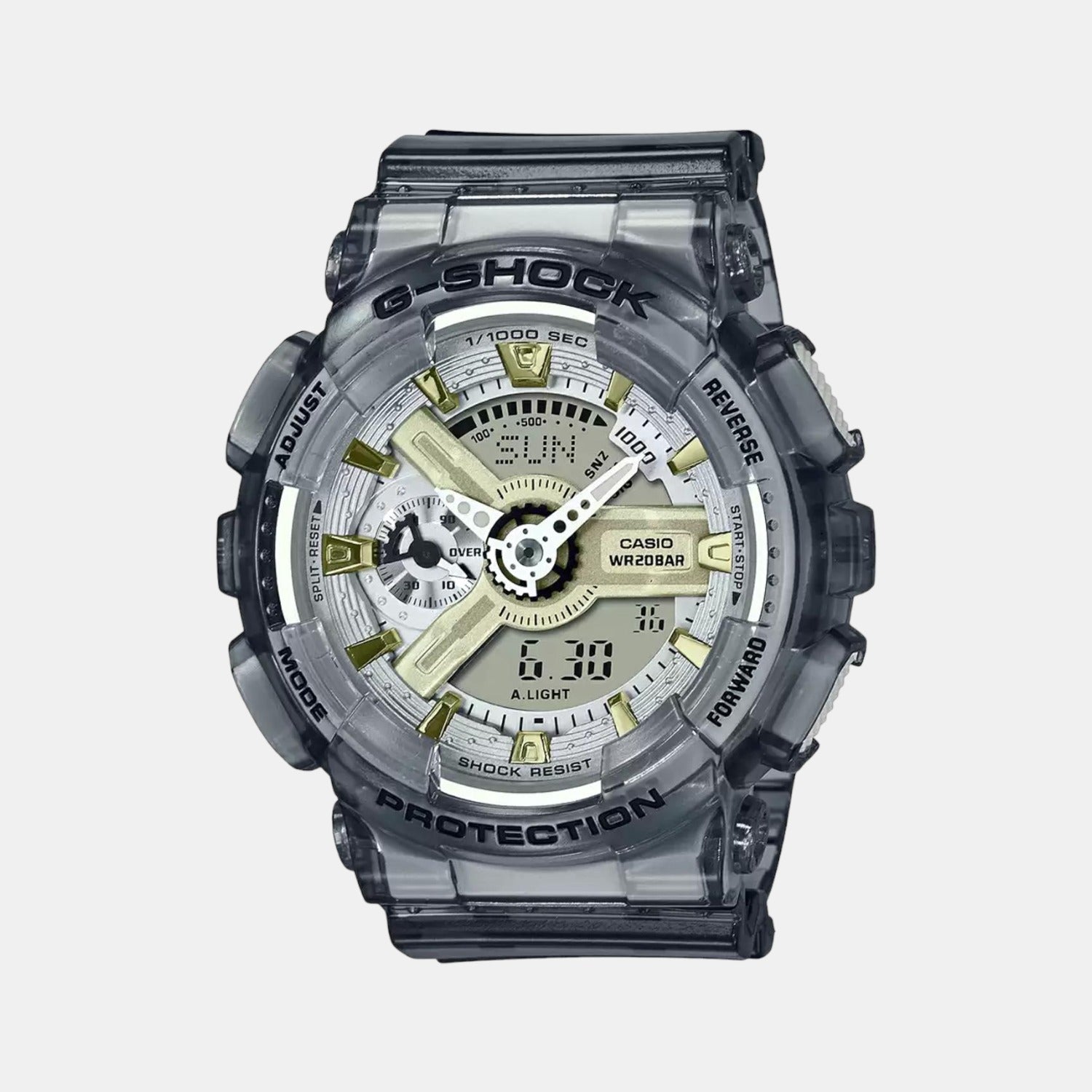 Casio G-Shock Women Quartz Grey Dial Analog-Digital Resin Watch G1224