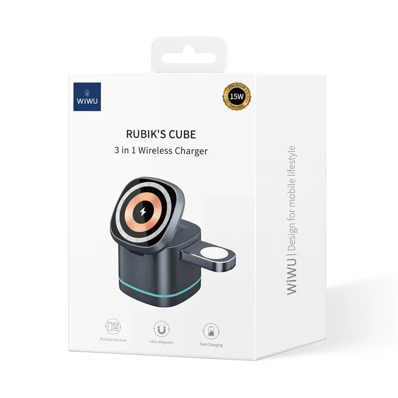 Million Cases FlowCharge Cube Trio Wireless Charging Station - view 6