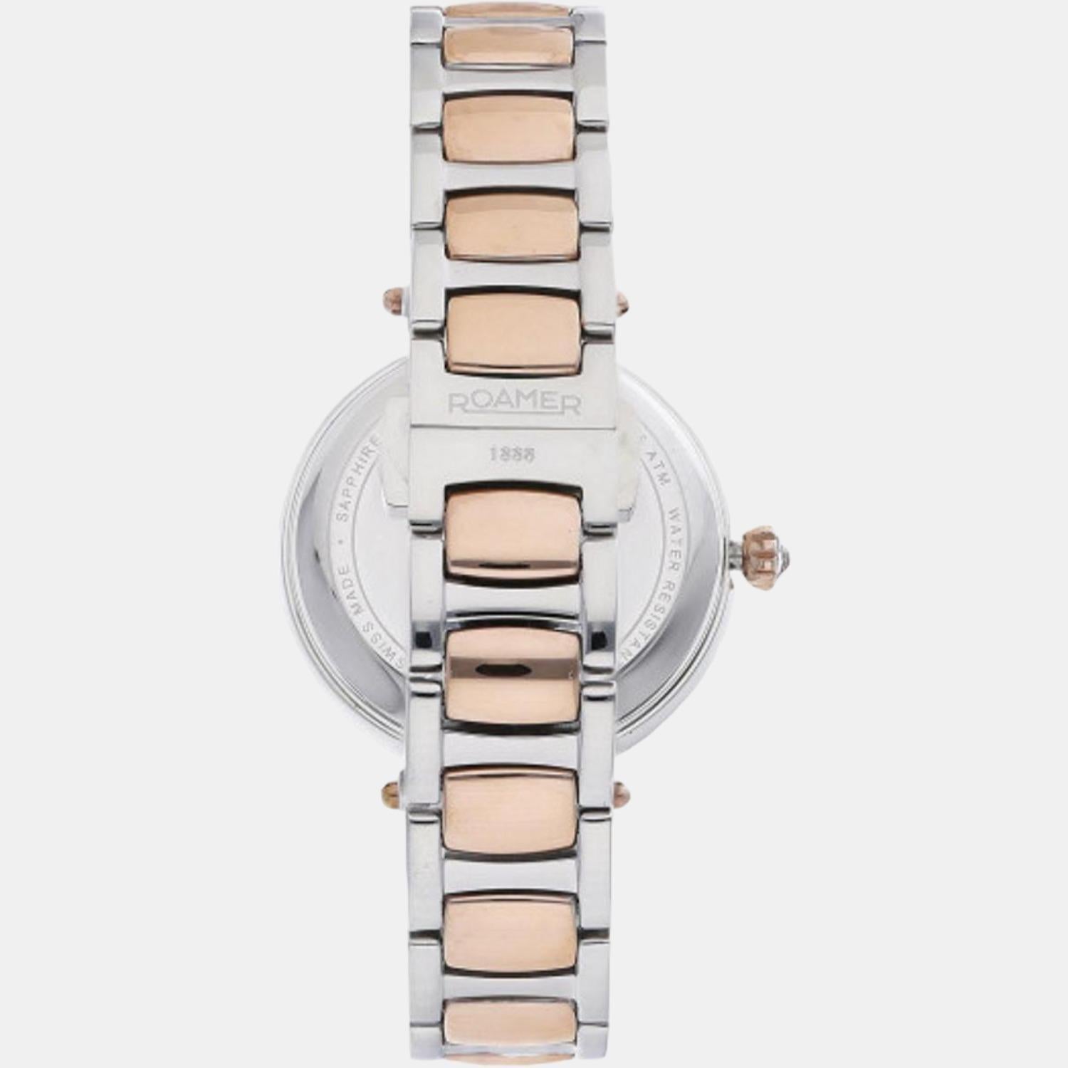 Roamer Dreamline I Women Automatic Cream Dial Analog Stainless Steel Watch 557661 46 19 50 - view 2