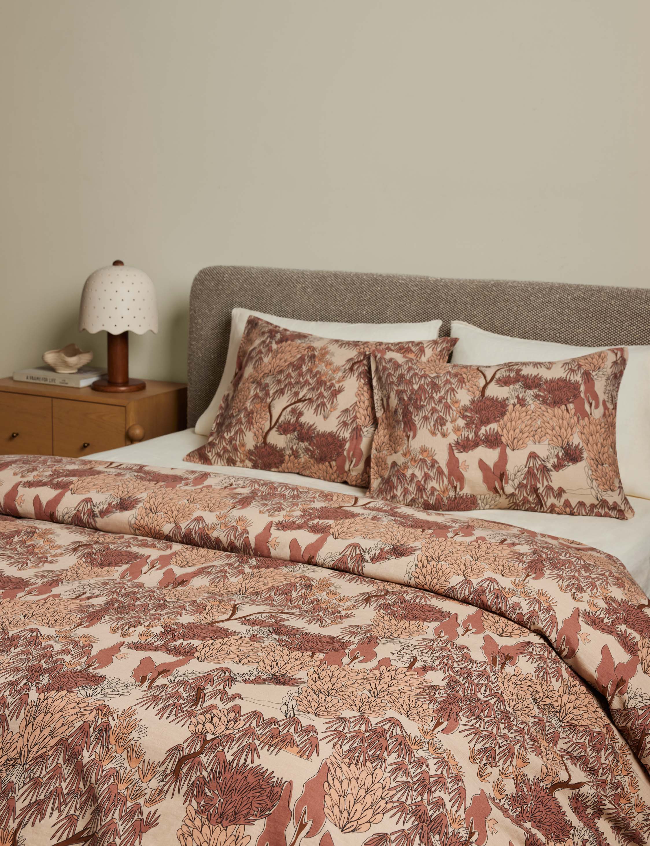 Lulu and Georgia Garden Walk Linen Cotton Duvet Cover by Sarah Sherman Samuel