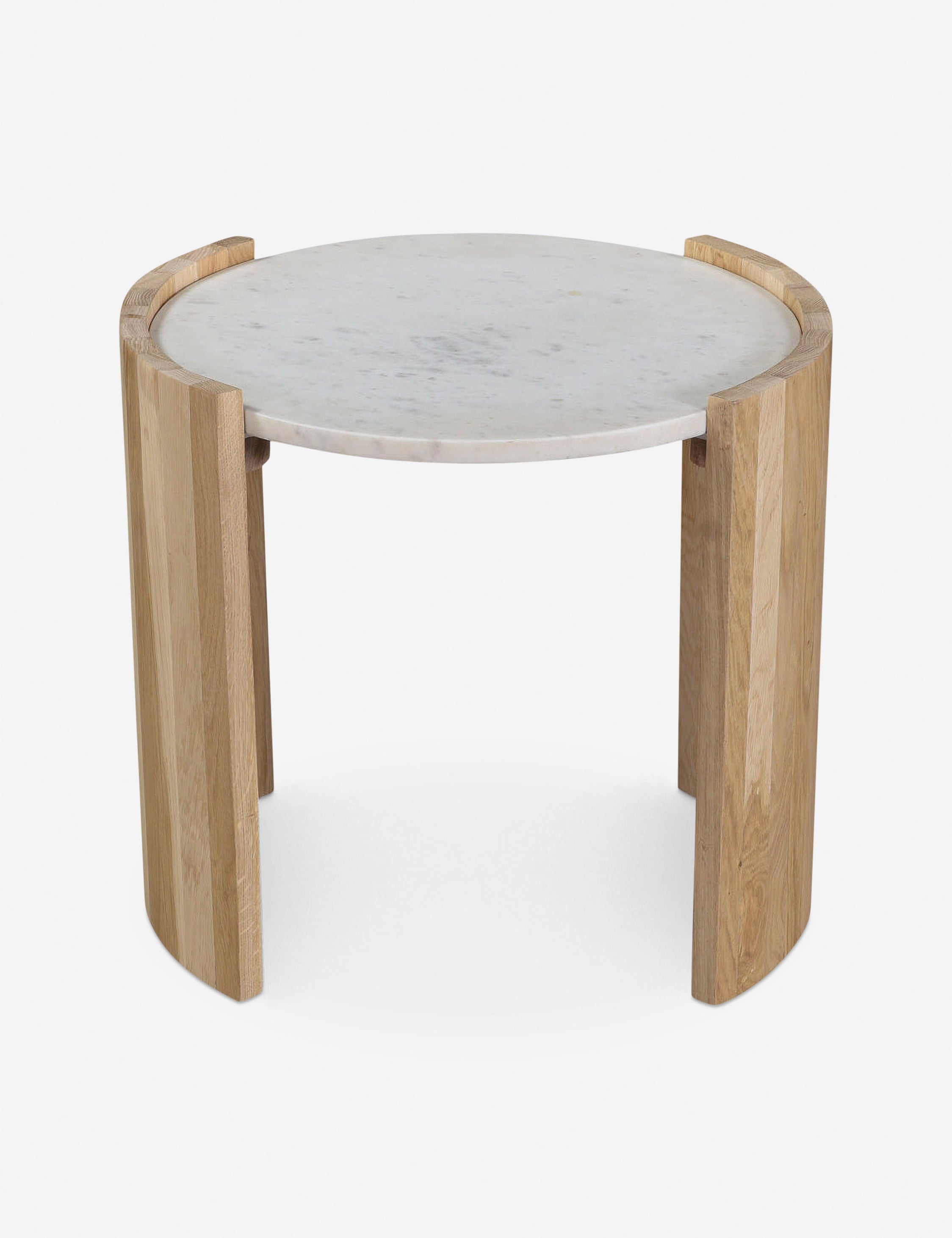 Lulu and Georgia Whilem Round Side Table – White - view 2