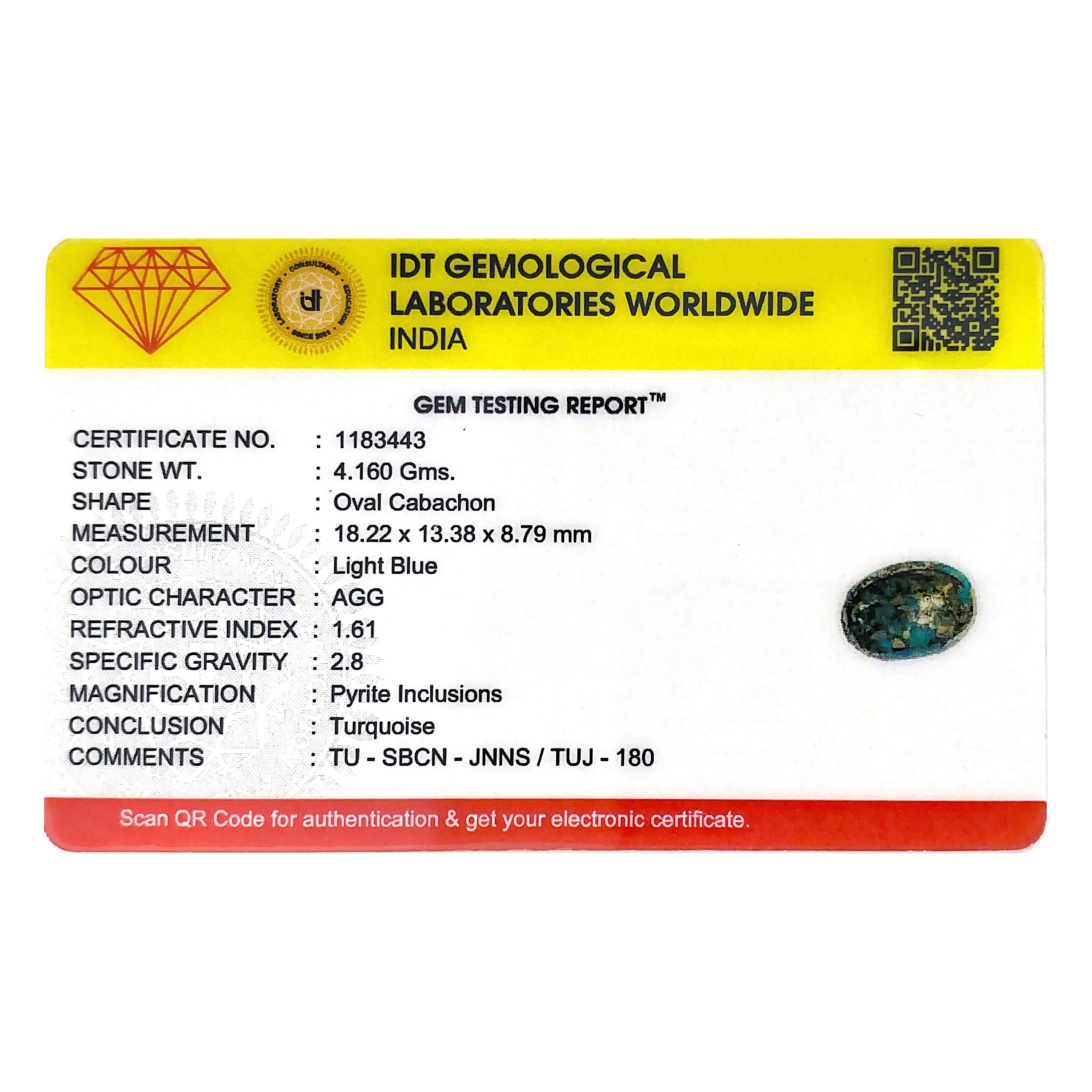 Pramogh Irani Firoza - 20.8 Carat - view 4