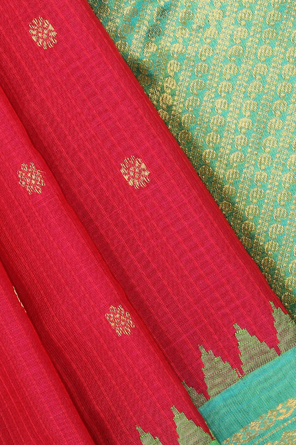 Kalanjali Gadwal Pink Saree – Women's - view 2