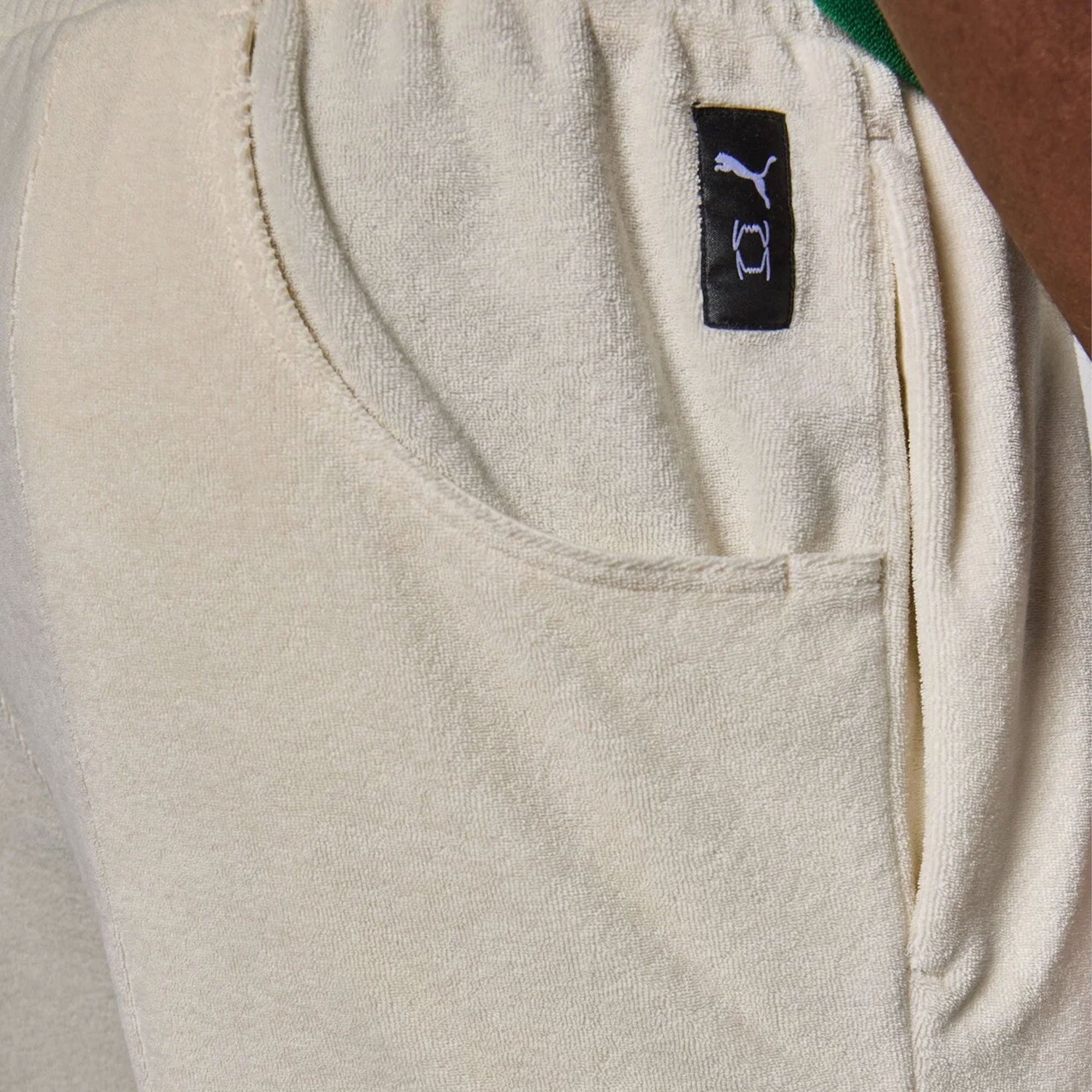 Puma | The Fairgrounds Terry Basketball Shorts { Frosted Lvory - view 3