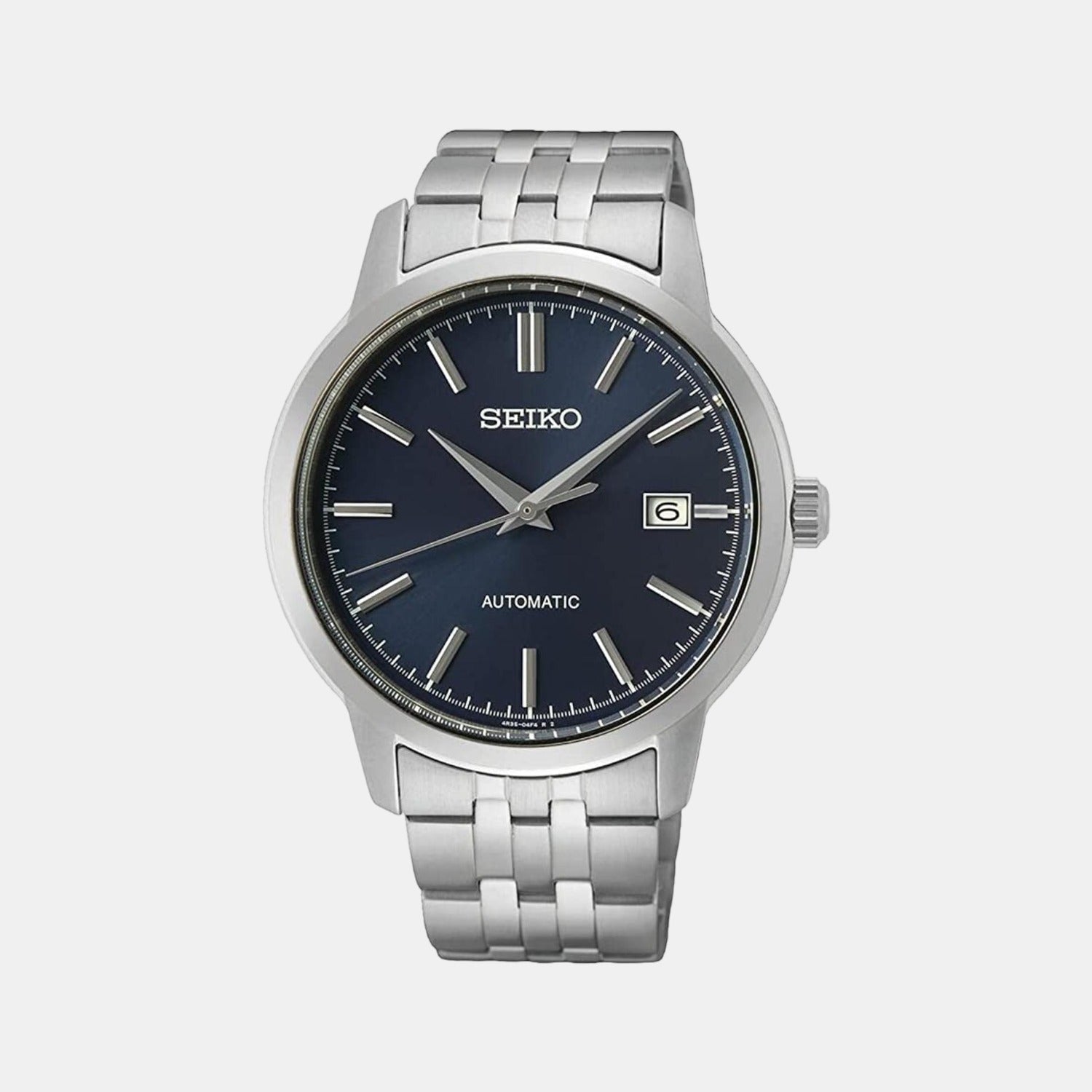 Seiko Dress Men Automatic Blue Dial Analog Stainless Steel Watch SRPH87K1