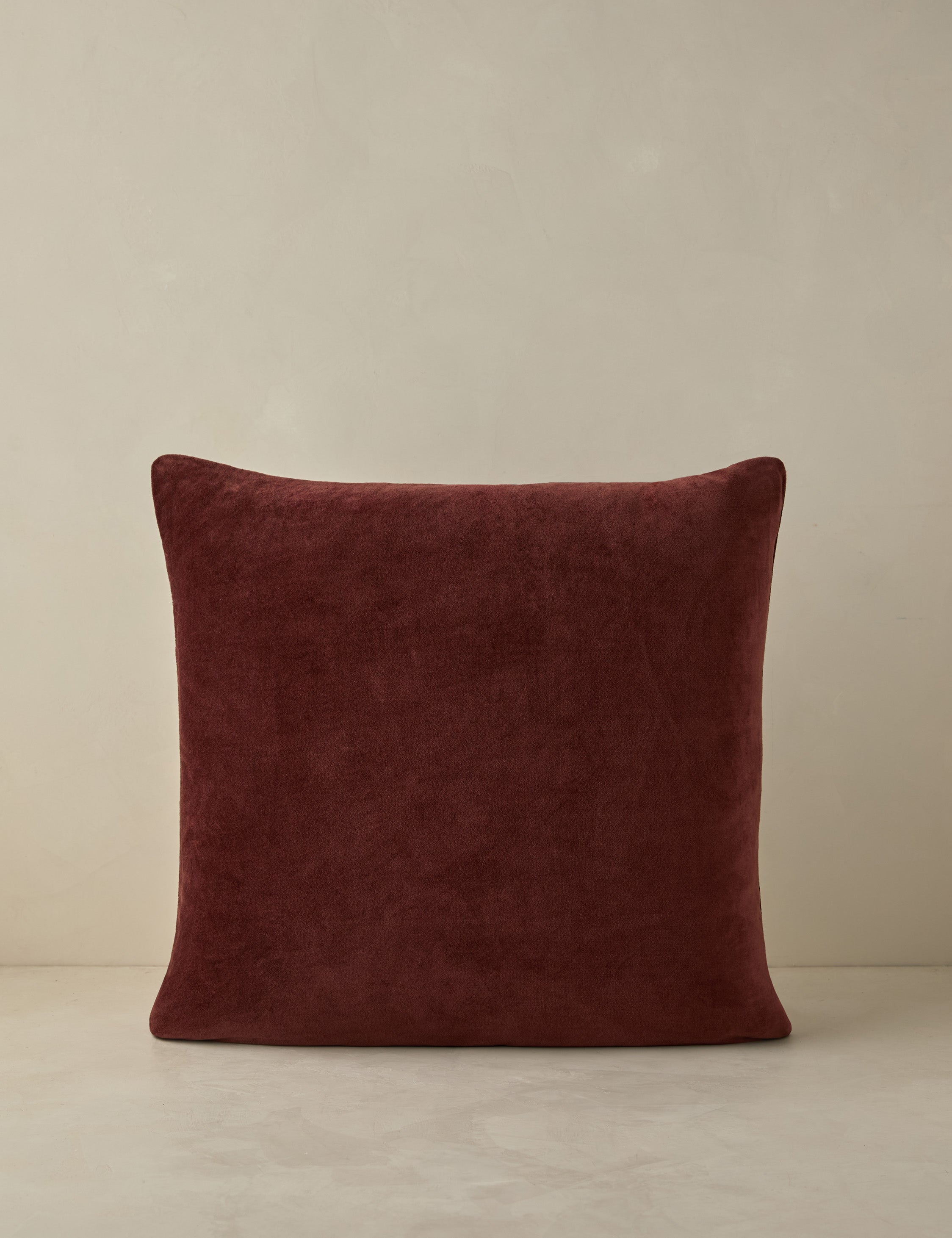 Lulu and Georgia Carmine Velvet Pillow – Sangria - view 8