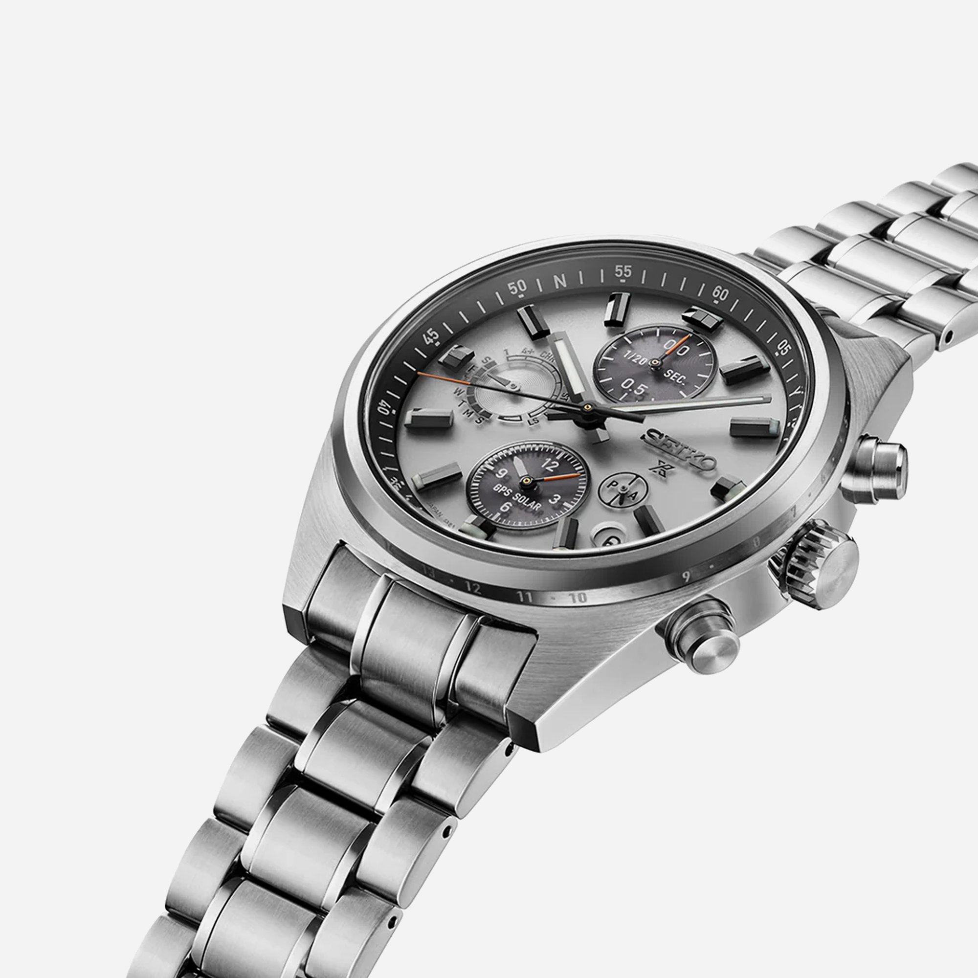 Seiko Prospex GPS Solar Chronograph Speedtimer in White Silver - SSH165J1 Men's - view 2