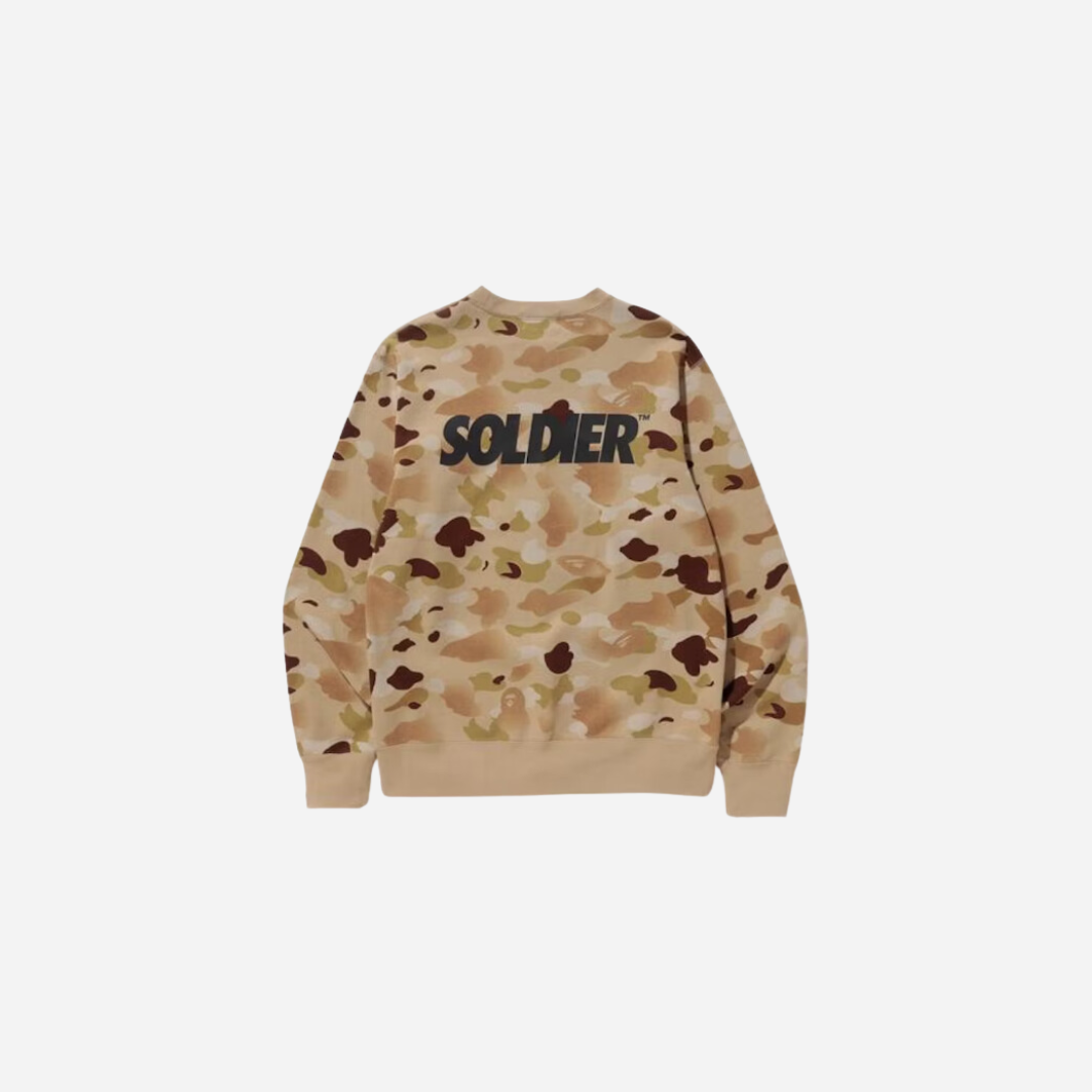 AAPE BY BATHING APE Bape Gradation Camo Crewneck Crewneck Beige - view 2
