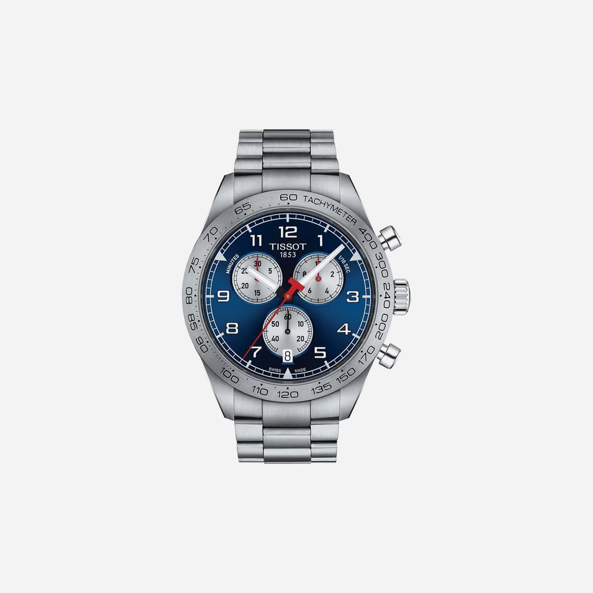 Tissot PRS 516 Chronograph Quartz Blue Dial 45mm Stainless Steel Bracelet Watch