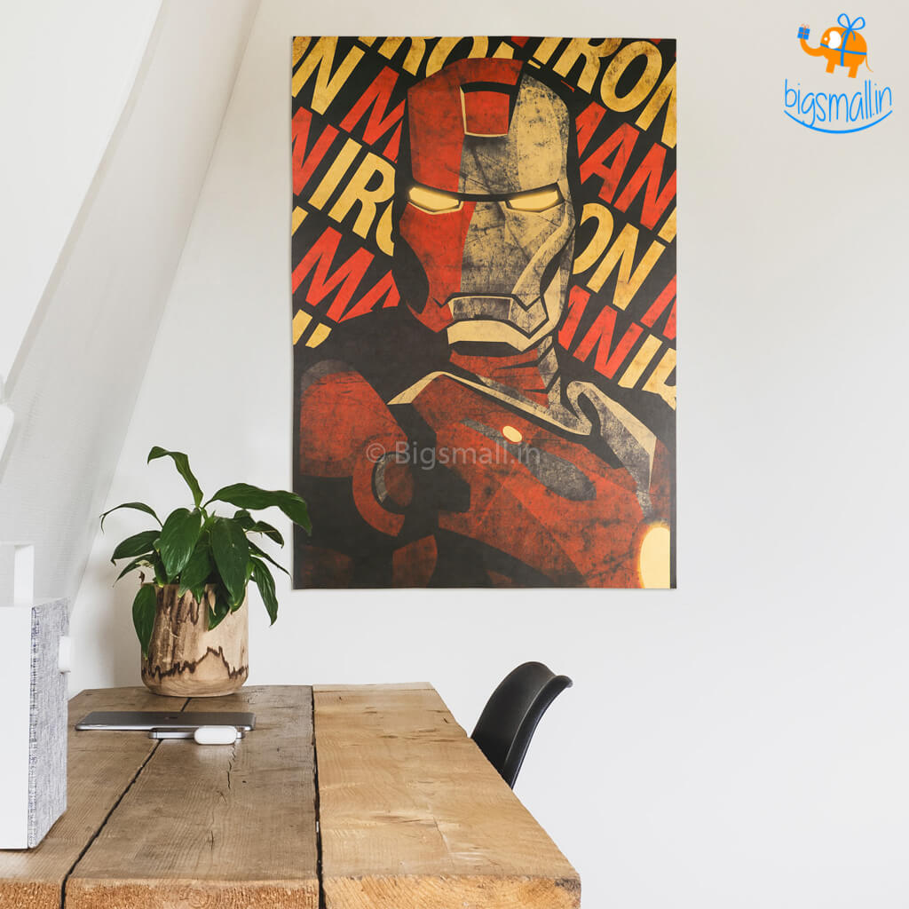 AmyLi Vintage Iron Man Poster