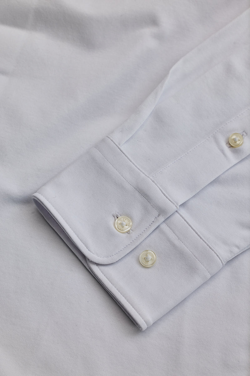 SNITCH White Solid Stretch Shirt - view 8