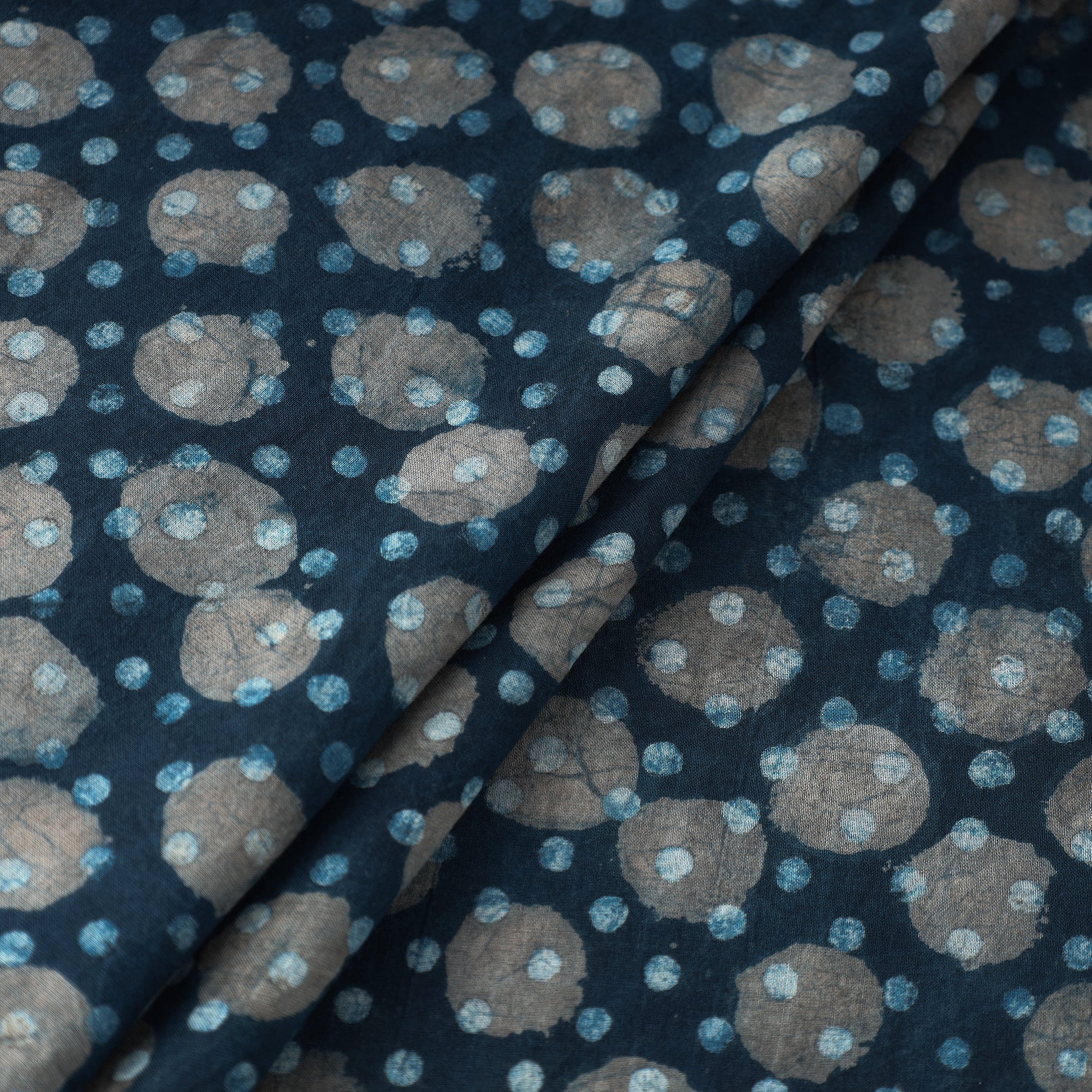 BINDAAS UNLIMITED Blue - Bindaas Natural Dyed Cotton Block Print Fabric 01 - view 2