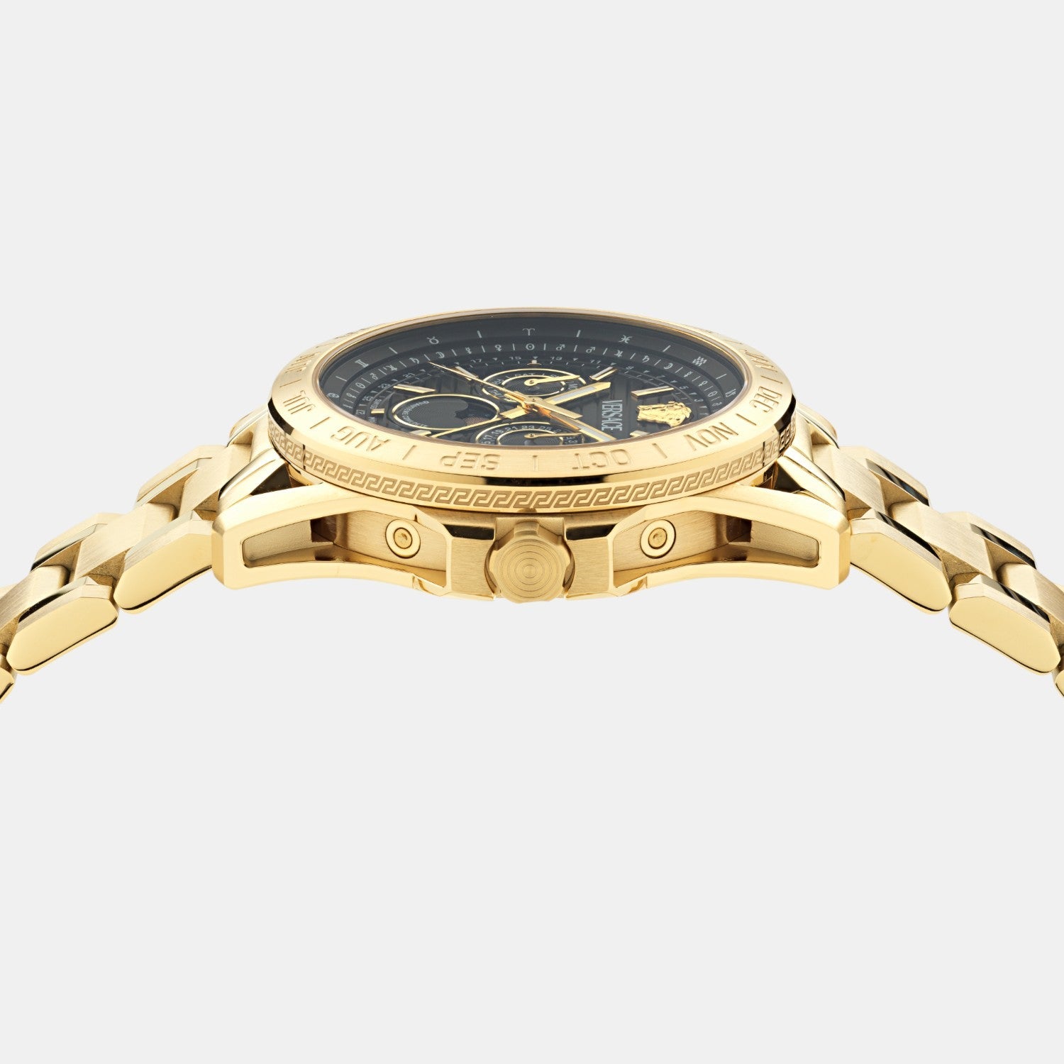 Versace Galaxy Moonphase Men Quartz Black Dial Multi-Function Stainless Steel Watch VE0K00425 - view 2