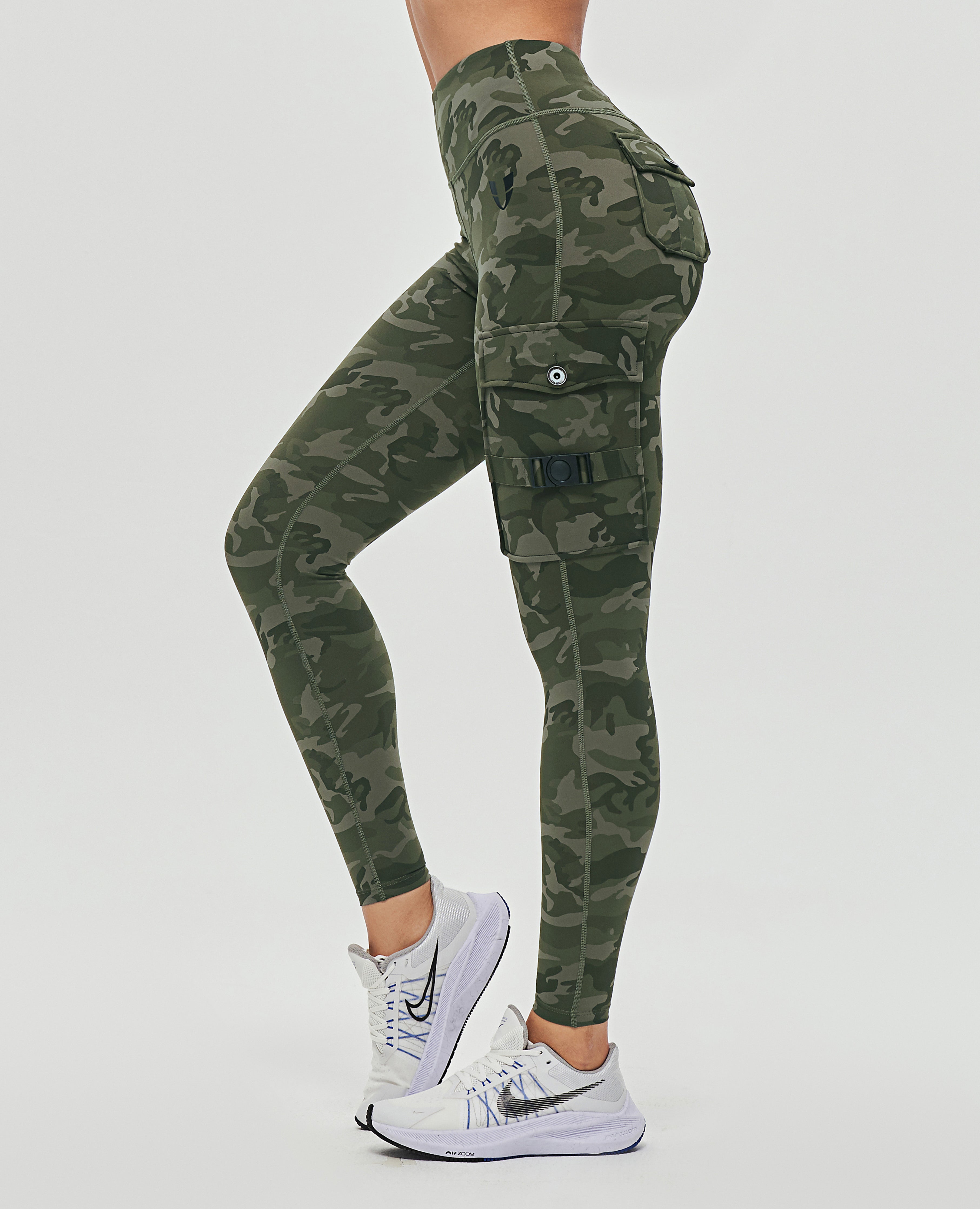 FIRM ABS Cargo Fitness Leggings - Camo