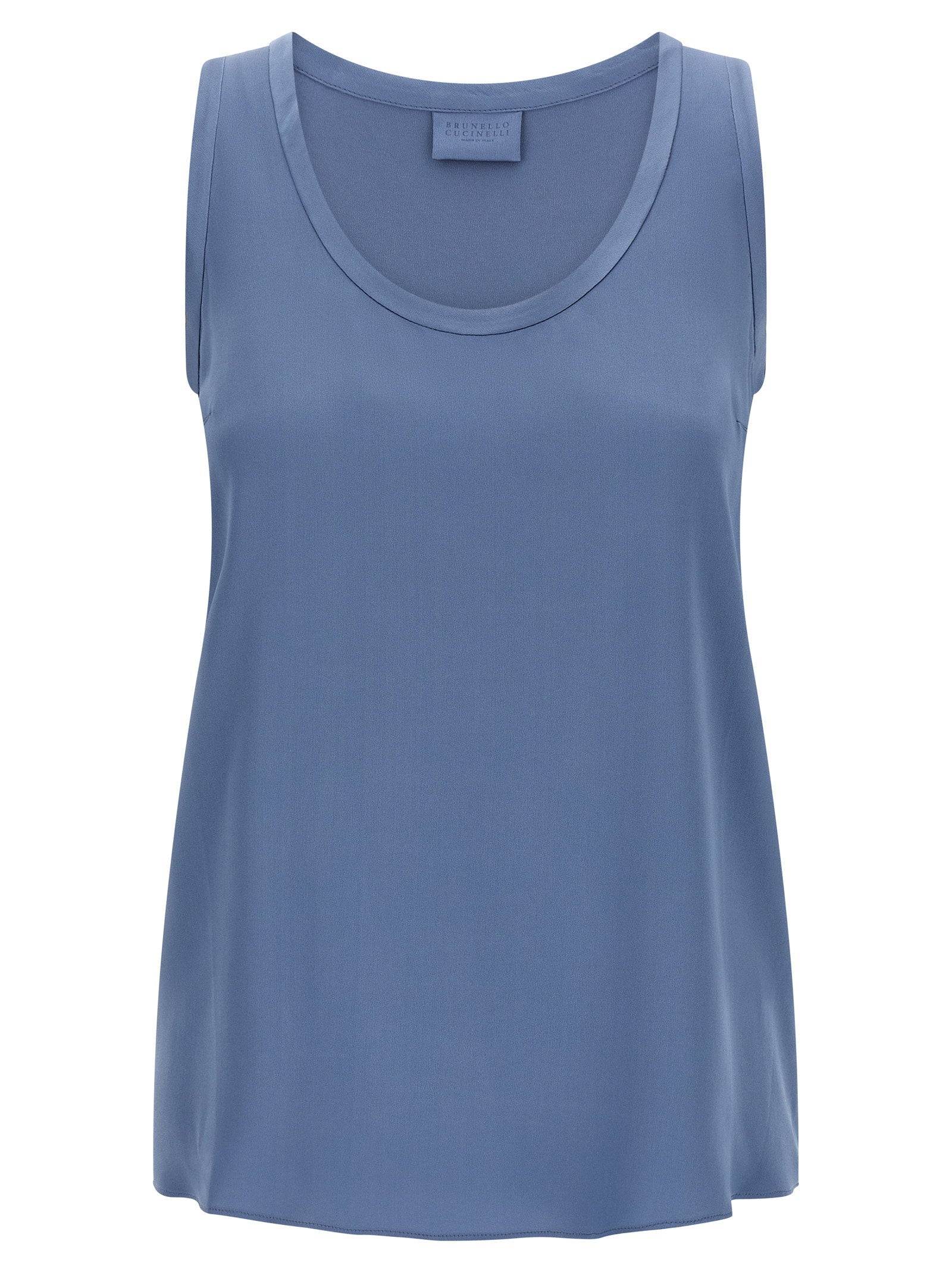 Brunello cucinelli t-shirts – Brunello Cucinelli Satin Top – 96% silk, 4% elastane